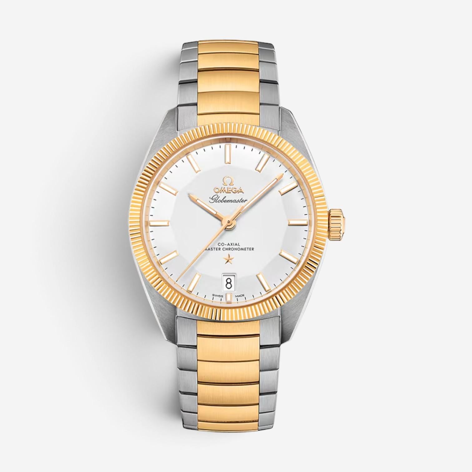 Omega De Ville Prestige Steel 18K Yellow Gold Automatic Men's Watch 130.20.39.21.02.001