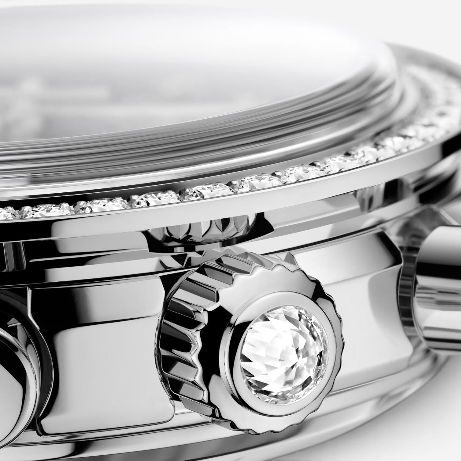 Omega Speedmaster 38 Stainless Steel Diamond Automatic Unisex Watch 324183850600 — view 2