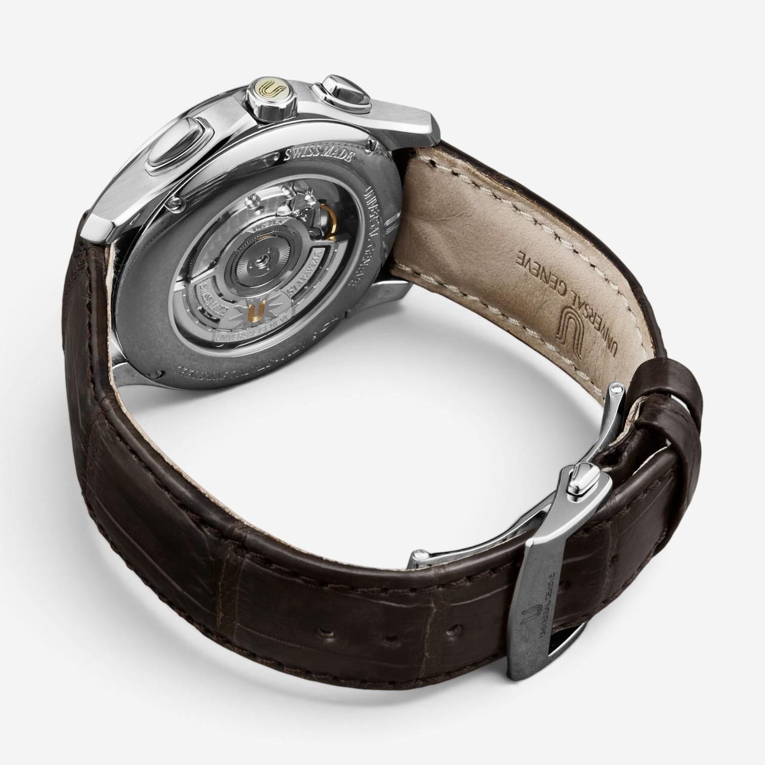 Universal Genève Uni-Timer Chronograph Steel Automatic Men's Watch 871.127-007 — view 3