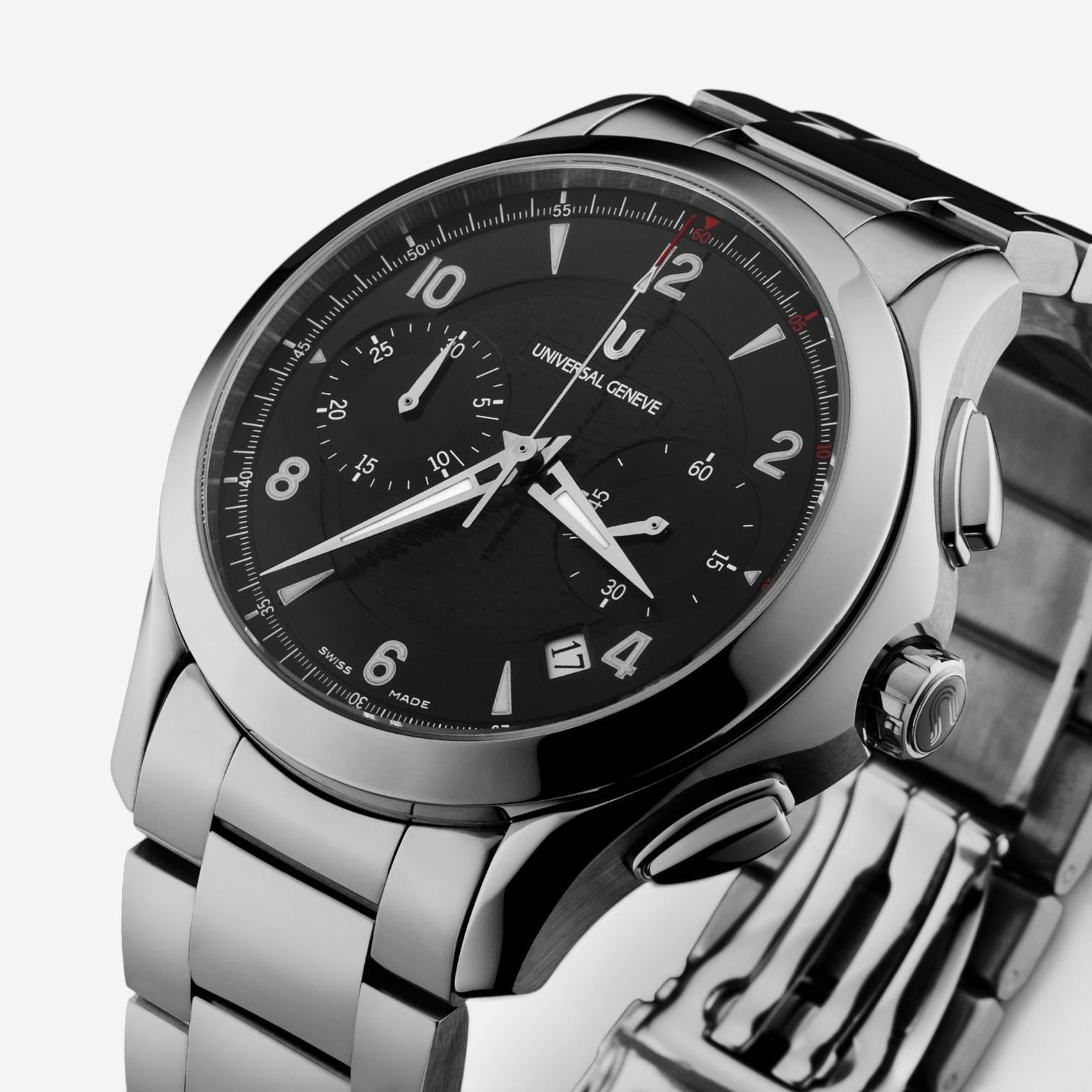 Universal Geneve Uni-Timer Chronograph Steel Automatic Men's Watch 871.127-004 — view 2