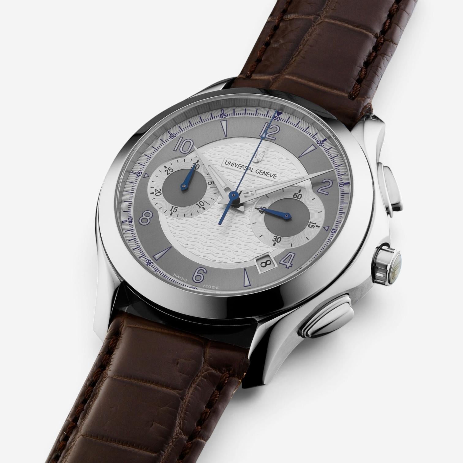 Universal Genève Uni-Timer Chronograph Steel Automatic Men's Watch 871.127-003 — view 2