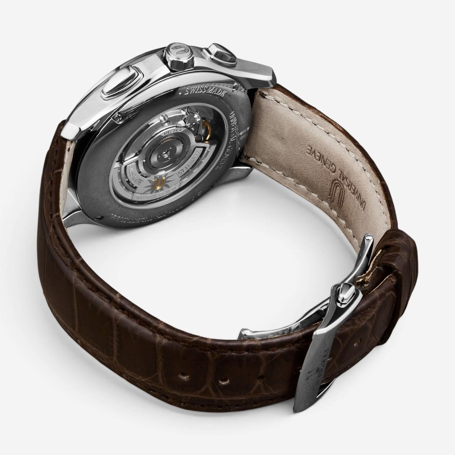 Universal Genève Uni-Timer Chronograph Steel Automatic Men's Watch 871.127-003 — view 3