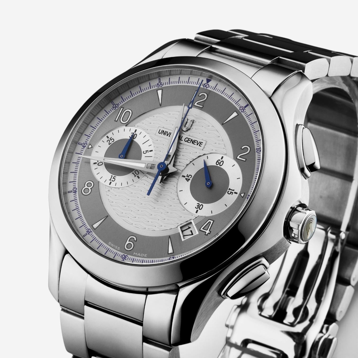 Universal Genève Uni-Timer Chronograph Steel Automatic Men's Watch 871.127-001 — view 2