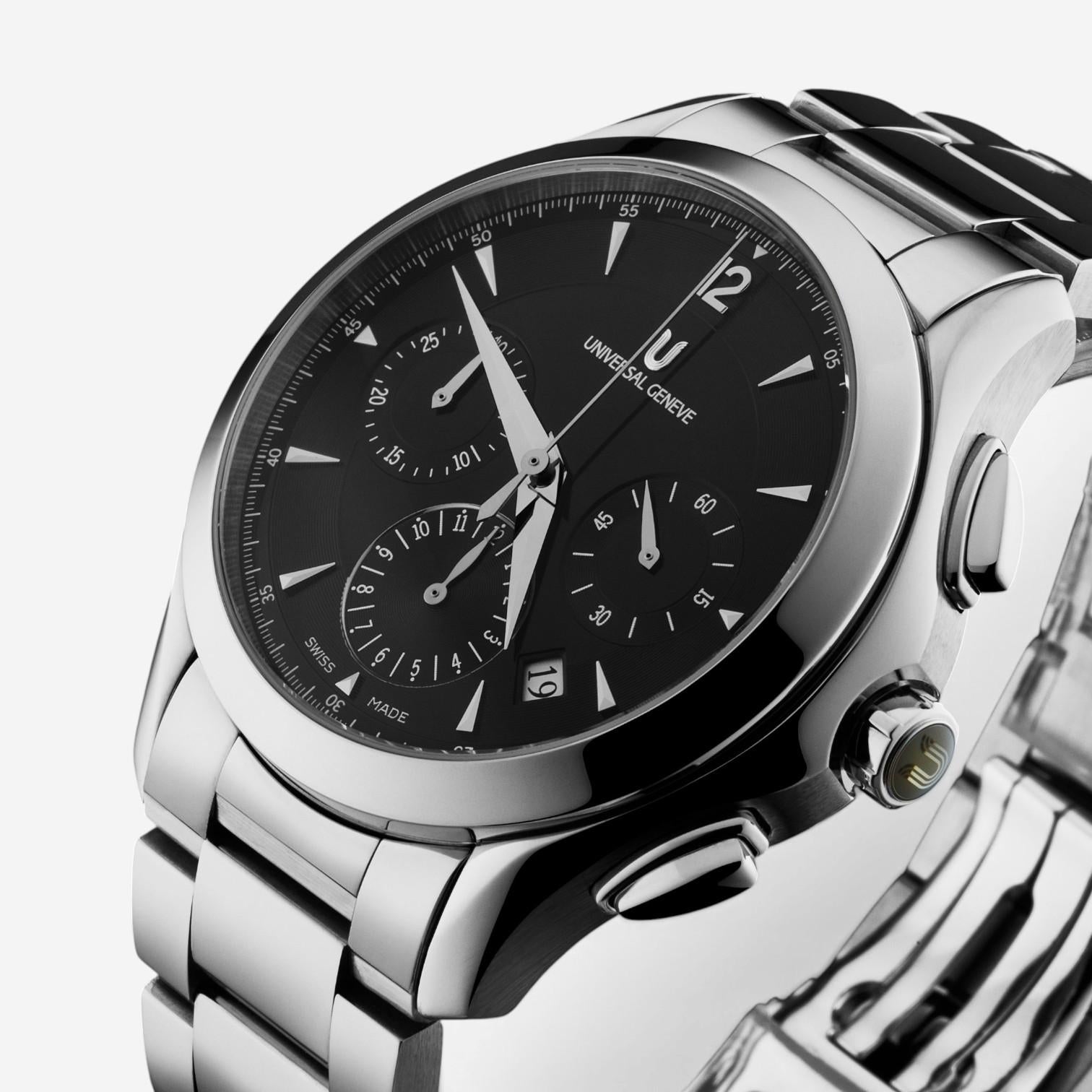 Universal Genève Timer Chronograph Stainless Steel Automatic Men's Watch 871.128 — view 2