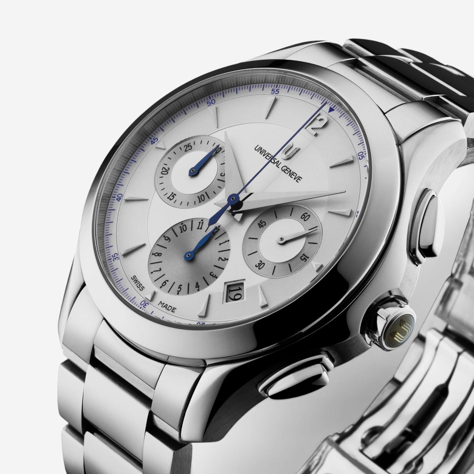 Universal Genève Timer Chronograph Stainless Steel Automatic Men's Watch 871.128 — view 2