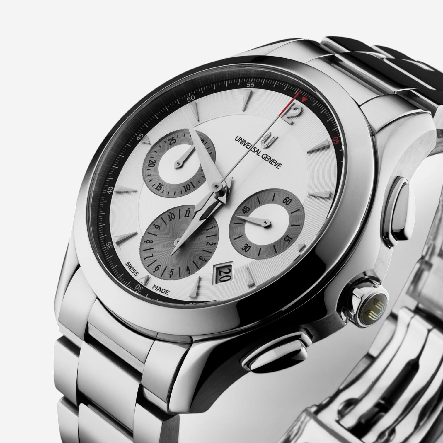 Universal Genève Timer Chronograph Stainless Steel Automatic Men's Watch 871.128 — view 2