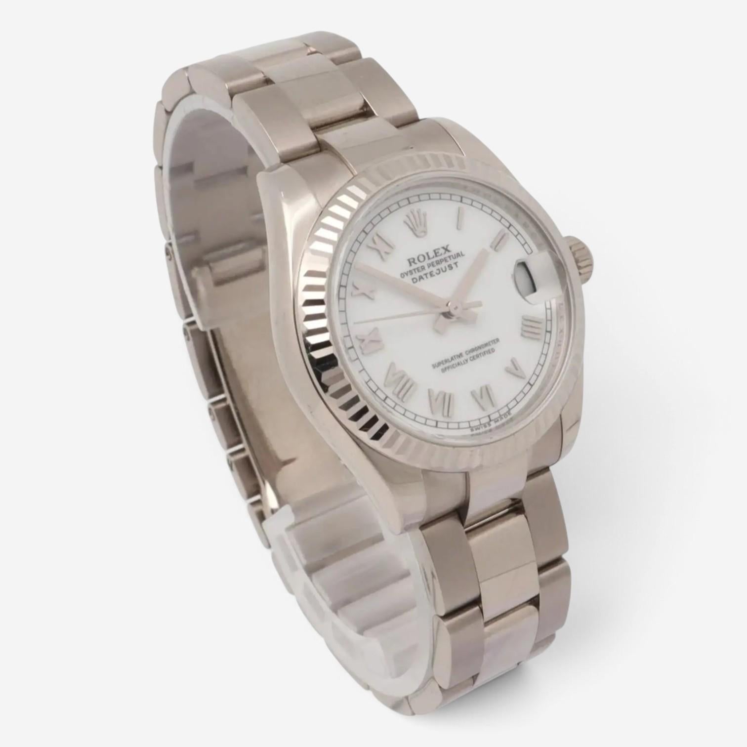 Rolex Datejust 31 18K White Gold Automatic Ladies Watch 178279 — view 3