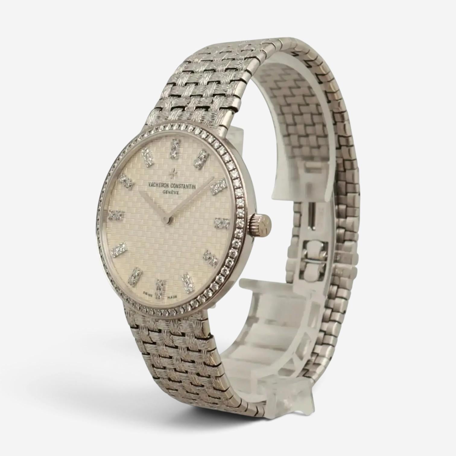 Vacheron Constantin Patrimony 18K White Gold Diamond Manual Unisex Watch 81562 — view 2