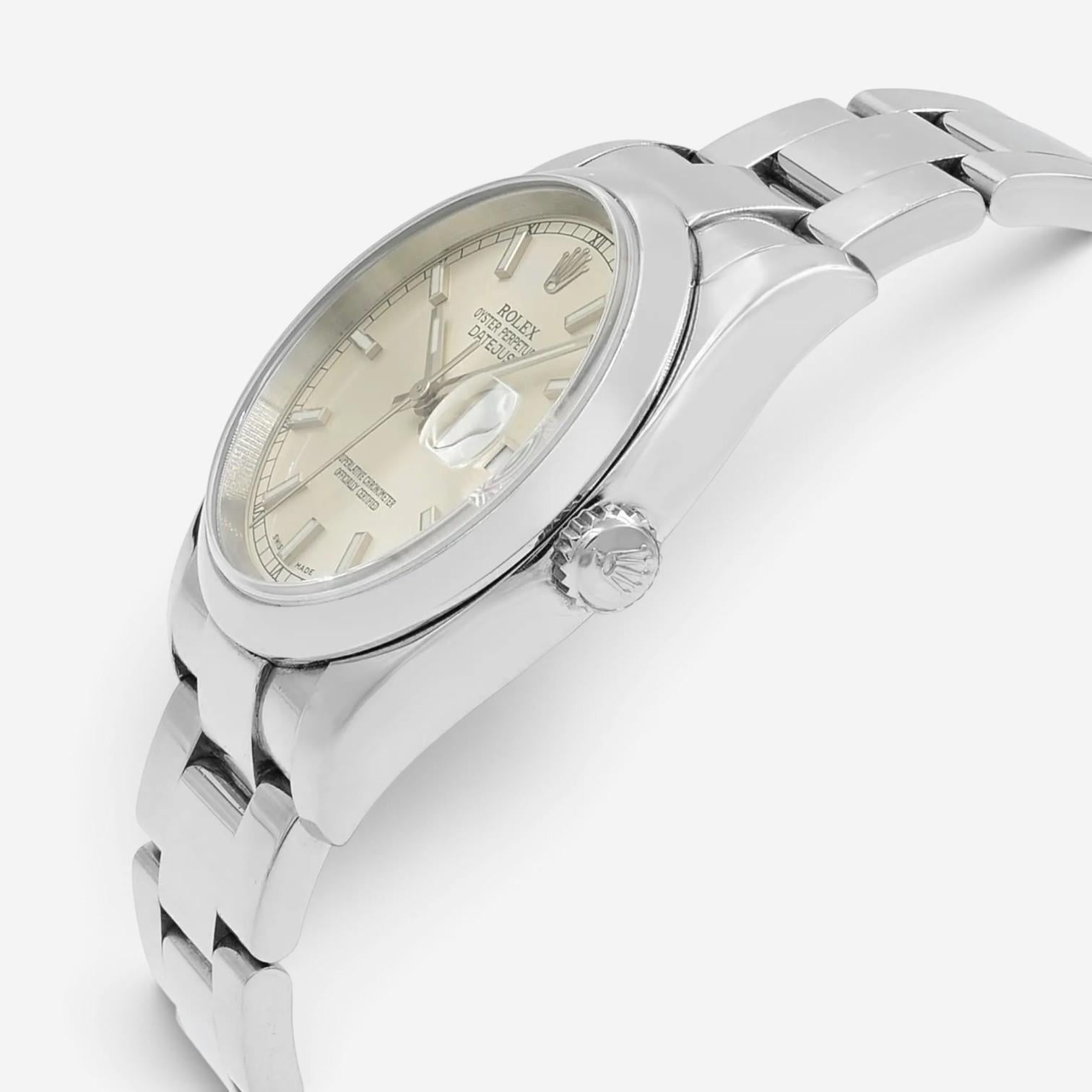 Rolex Datejust 36mm Stainless Steel Automatic Men's Watch 116200 — view 2