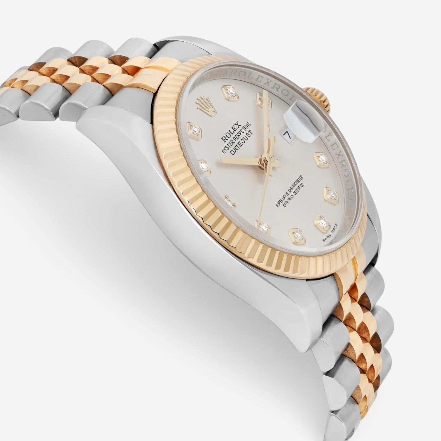 Rolex Datejust 18K Yellow Gold & Stainless Steel Automatic Men's Watch 116233 — view 3