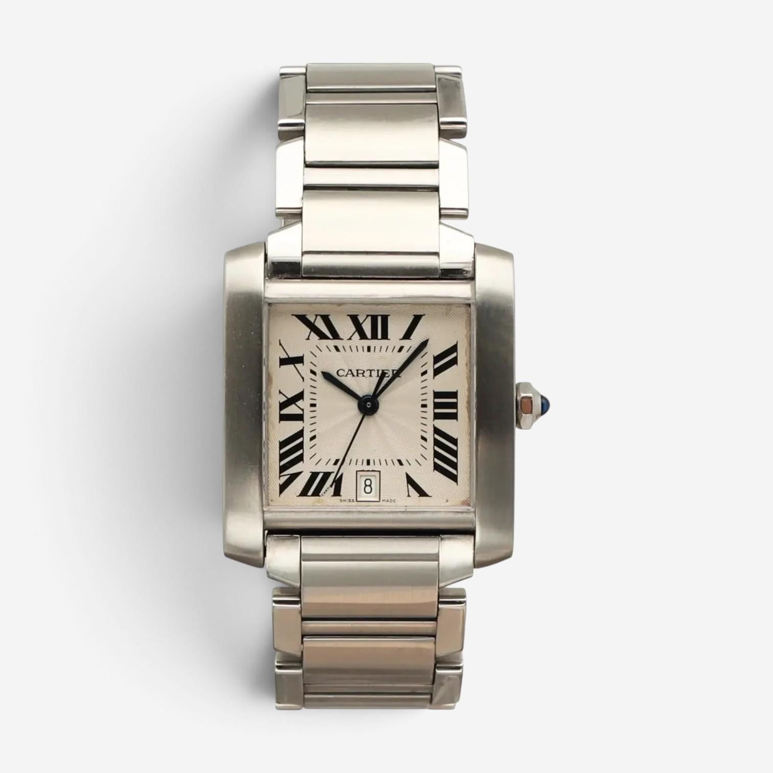 Cartier Tank Francaise Stainless Steel Automatic Men's Watch W51002Q3