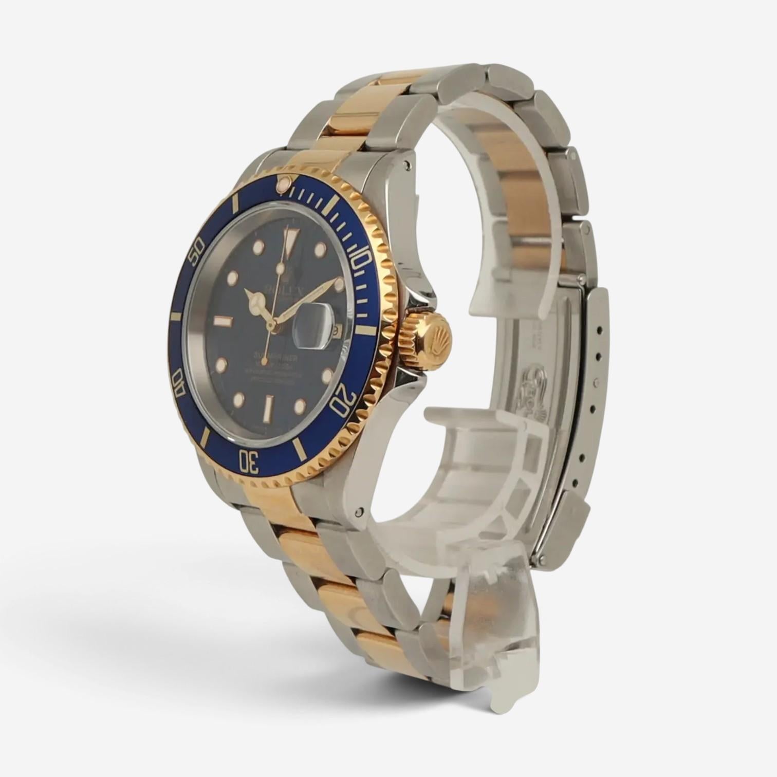 Rolex Submariner Stainless Steel & 18K Yellow Gold Automatic Men's Watch 16613 — view 2