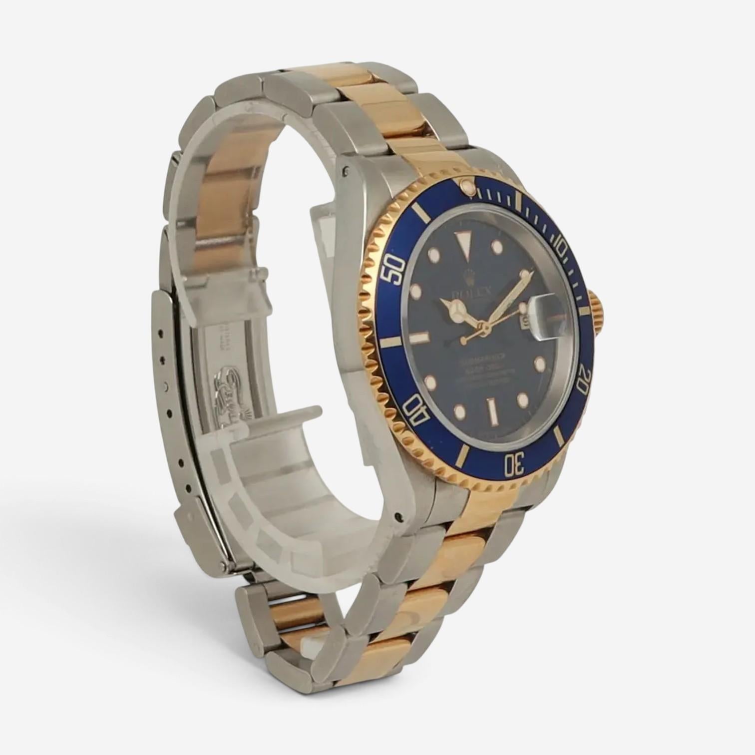 Rolex Submariner Stainless Steel & 18K Yellow Gold Automatic Men's Watch 16613 — view 3
