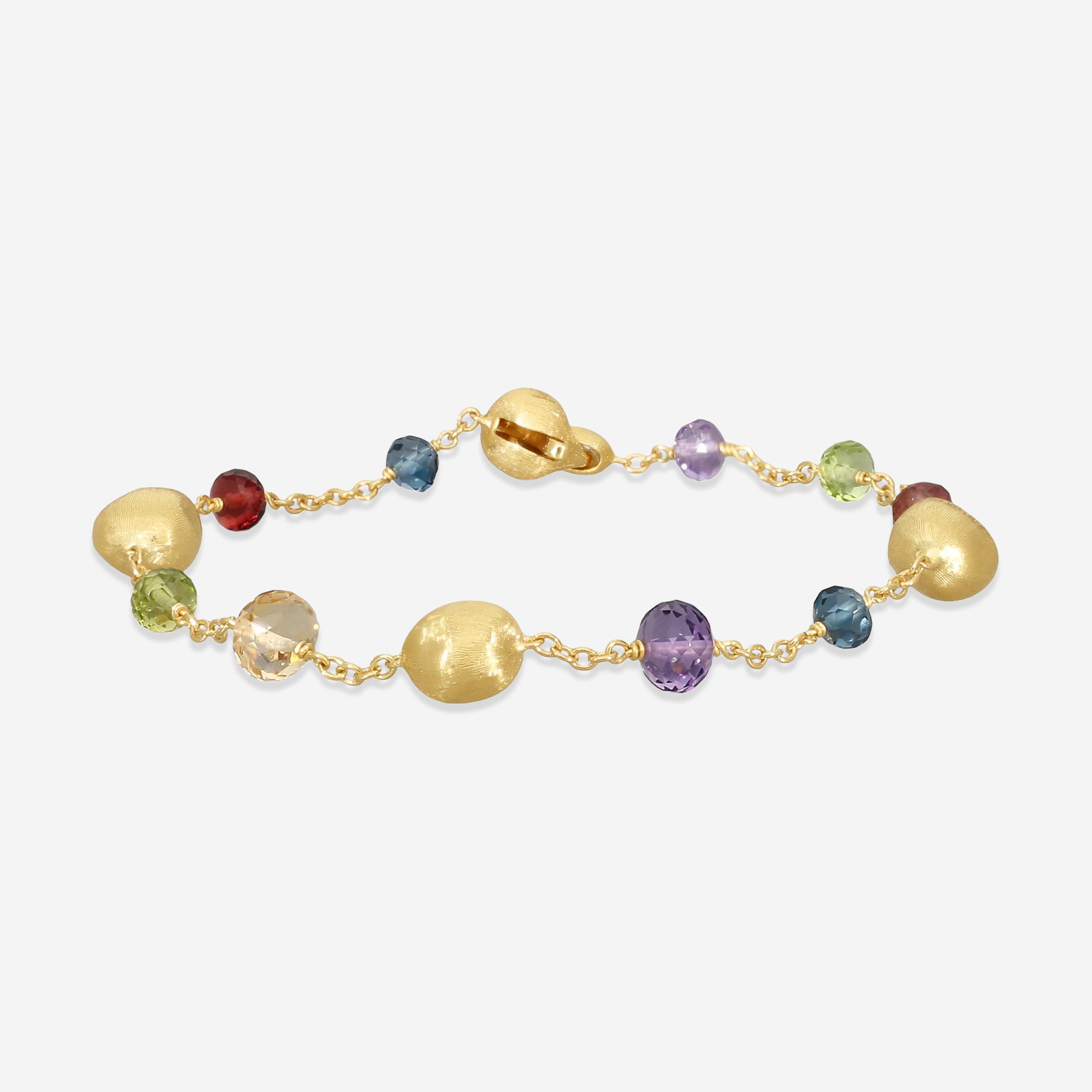 Marco Bicego Africa Multi-Gemstone 18K Yellow Gold Bracelet BB2251_MIX02_Y_02