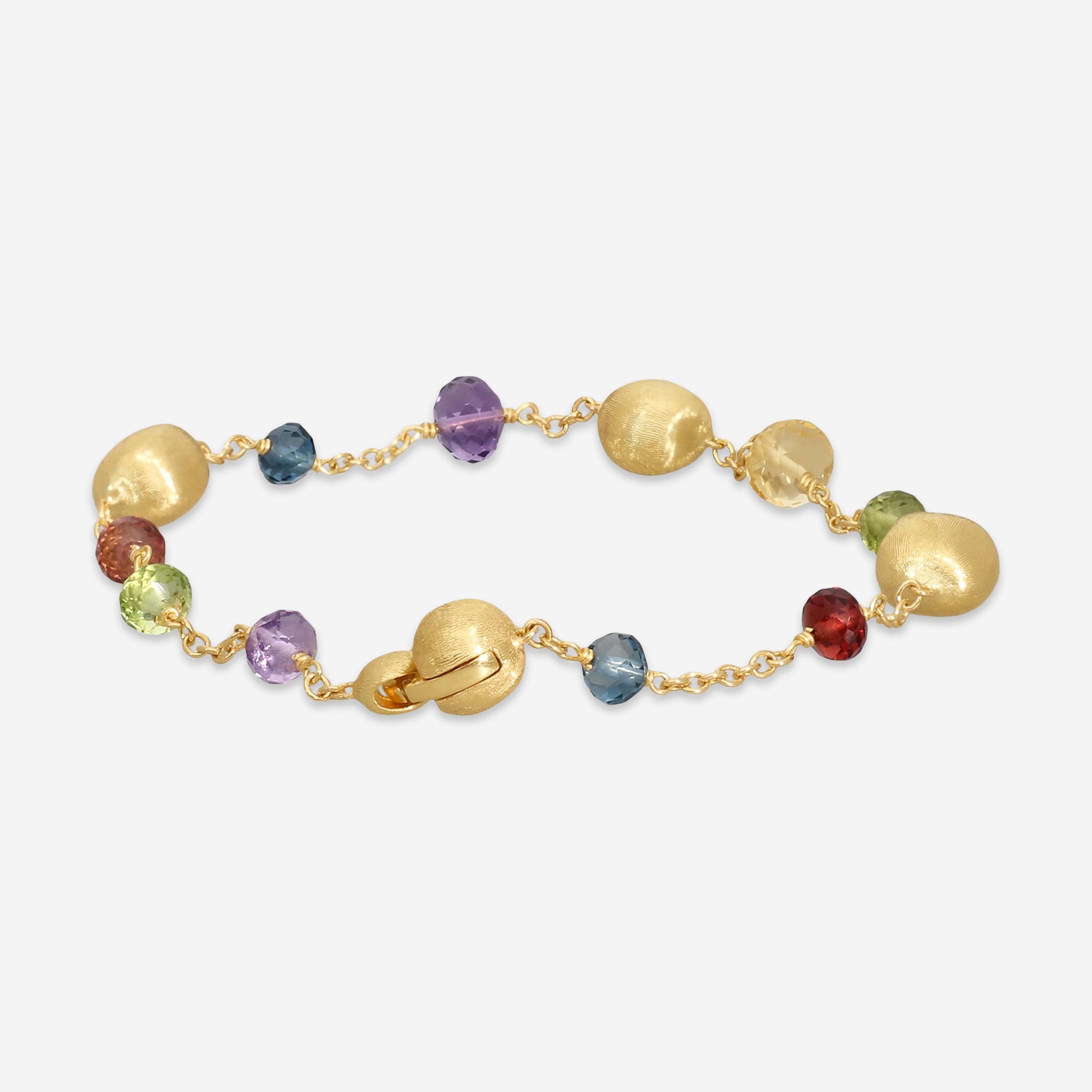 Marco Bicego Africa Multi-Gemstone 18K Yellow Gold Bracelet BB2251_MIX02_Y_02 — view 4