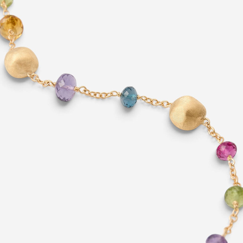 Marco Bicego Africa Multi-Gemstone 18K Yellow Gold Bracelet BB2251_MIX02_Y_02 — view 5