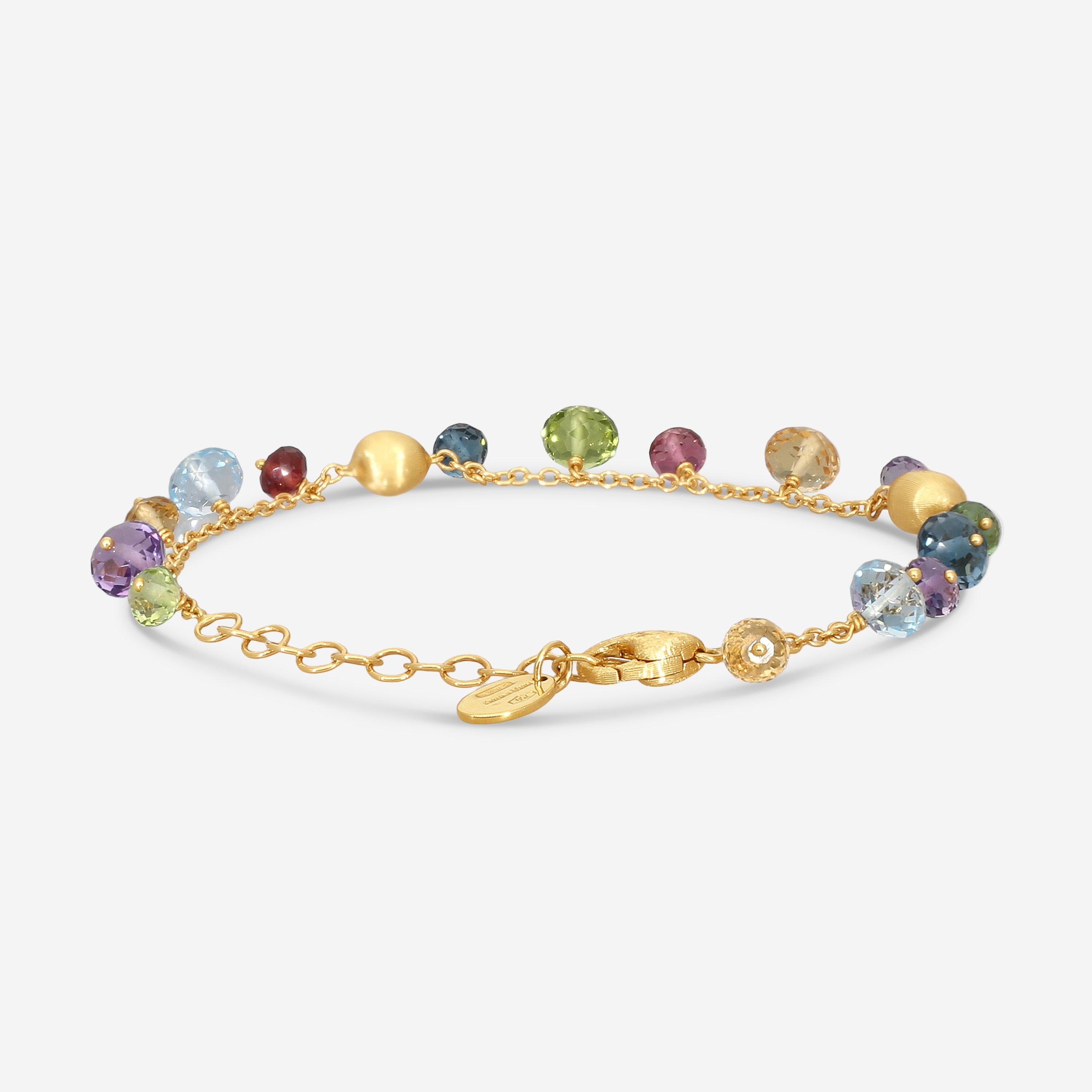 Marco Bicego Africa Multi-Gemstone 18K Yellow Gold Bracelet BB2781_MIX02_Y_02 — view 4