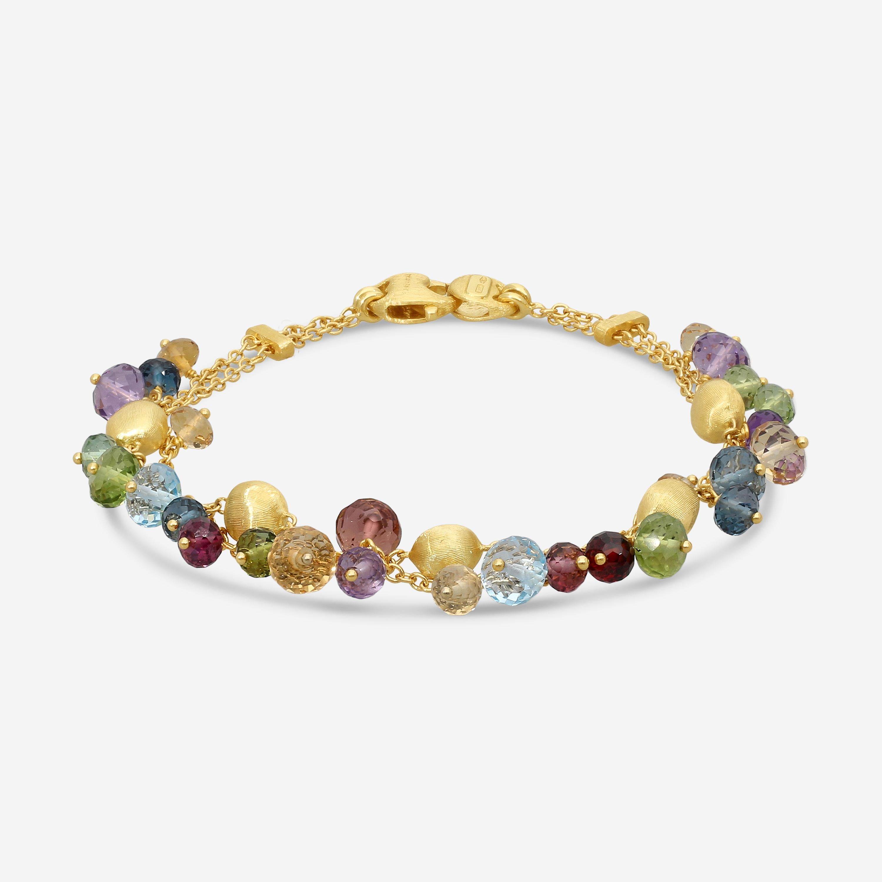 Marco Bicego Africa Multi-Gemstone 18K Yellow Gold Bracelet BB2789_MIX02_Y_02