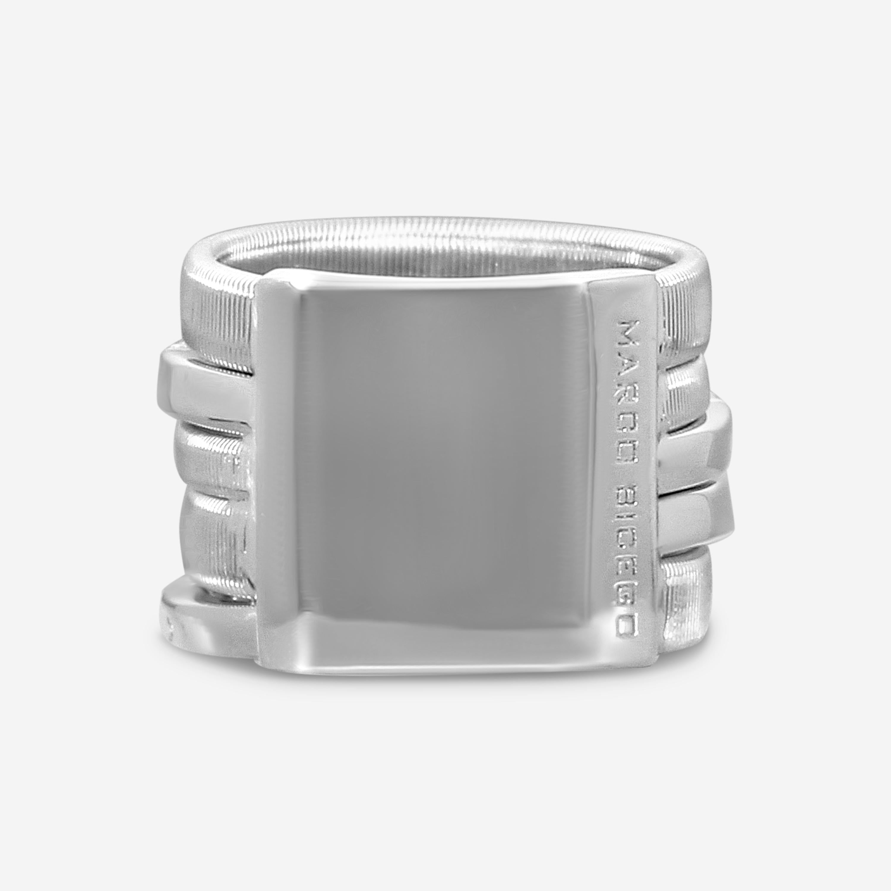Marco Bicego Masai 18K White Gold Diamond 5-Strand Band Ring Sz. 7 AG331_B_W_01 — view 4
