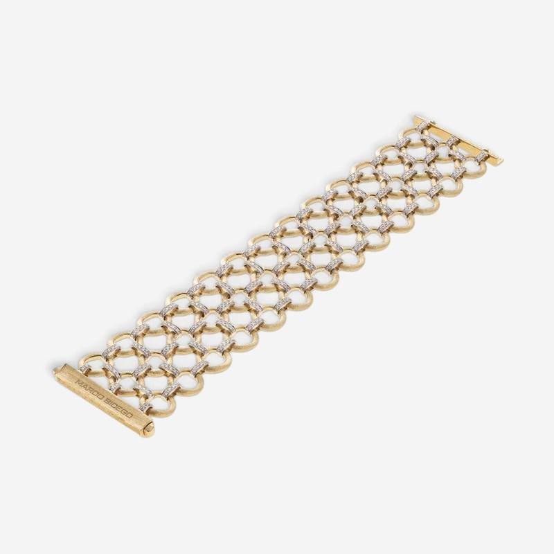 Marco Bicego Jaipur Link 18K Yellow & White Gold Diamond Bracelet BB2661_B_YW_Q6 — view 3