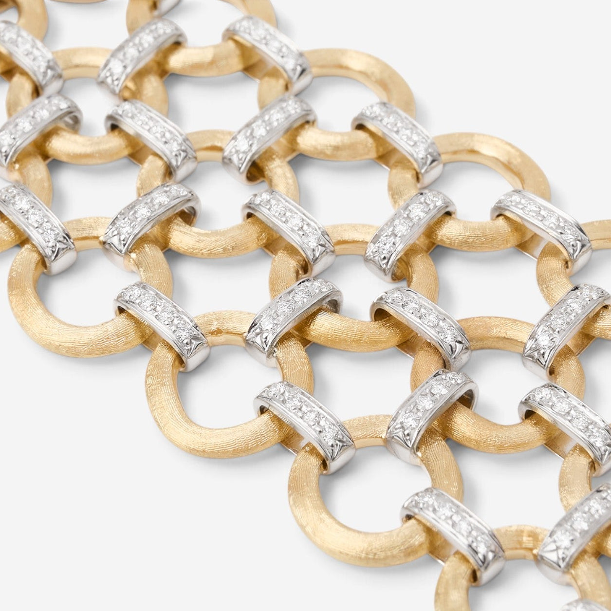 Marco Bicego Jaipur Link 18K Yellow & White Gold Diamond Bracelet BB2661_B_YW_Q6 — view 4