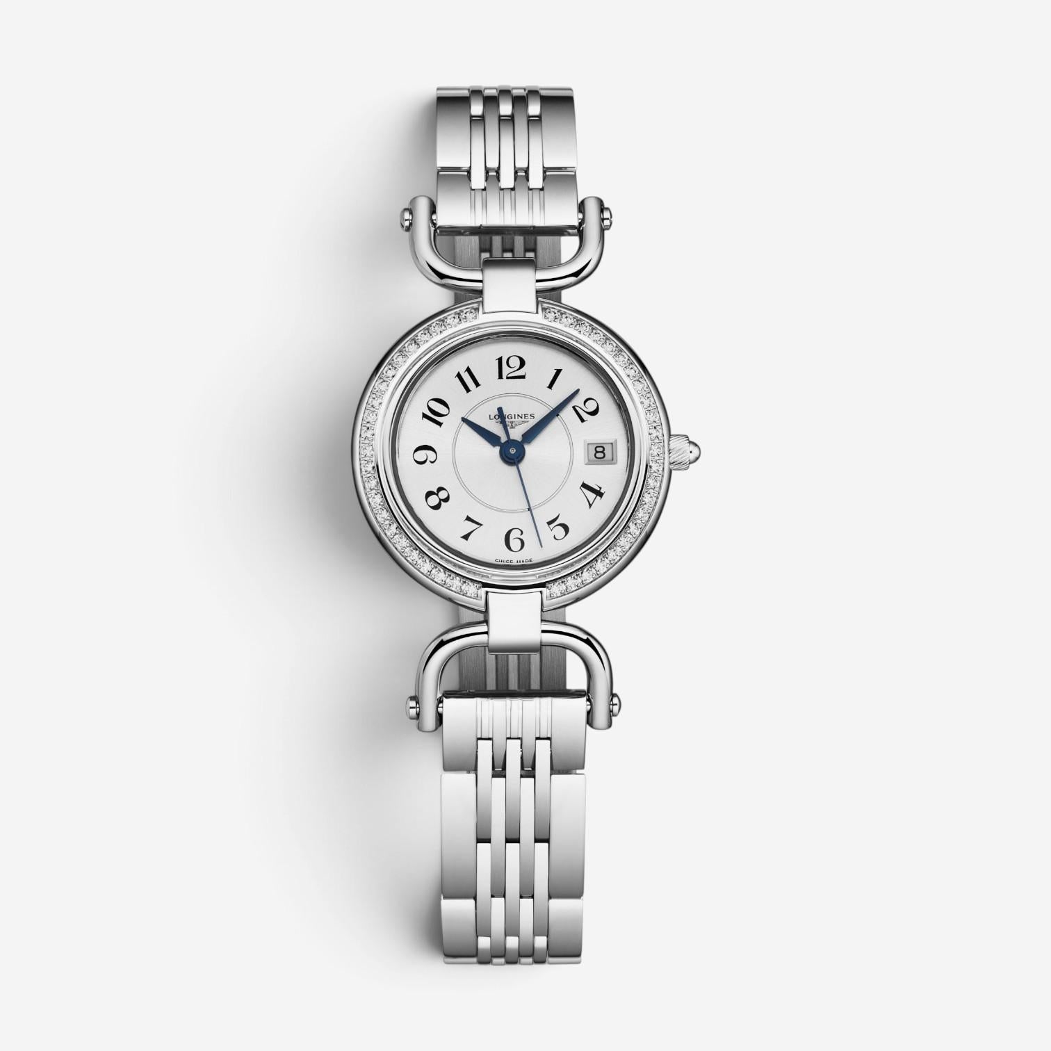 Longines Equestrian Stainless Steel Diamond Quartz Ladies Watch L6.130.0.73.6