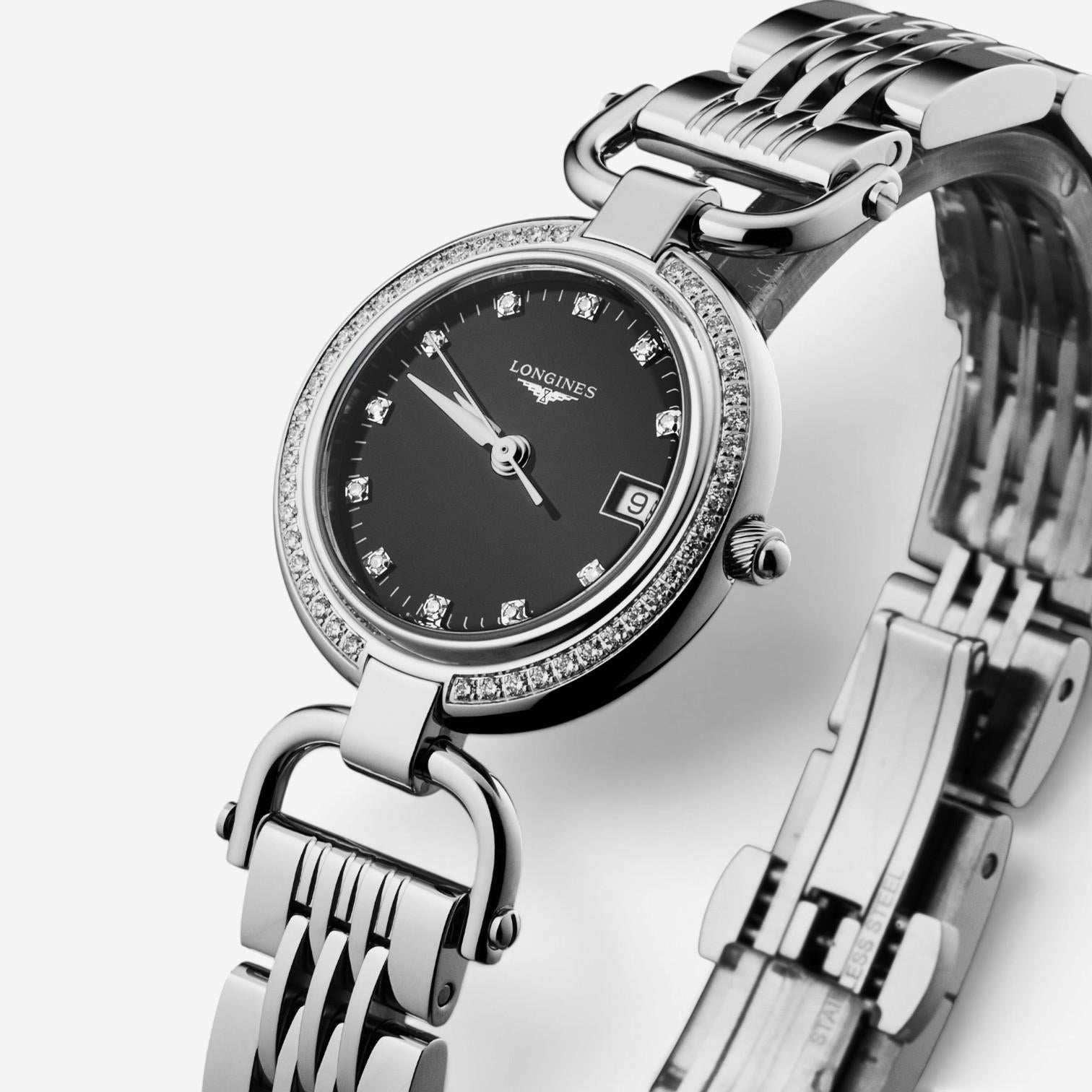 Longines Equestrian Stainless Steel Diamond Quartz Ladies Watch L6.130.0.57.6 — view 2