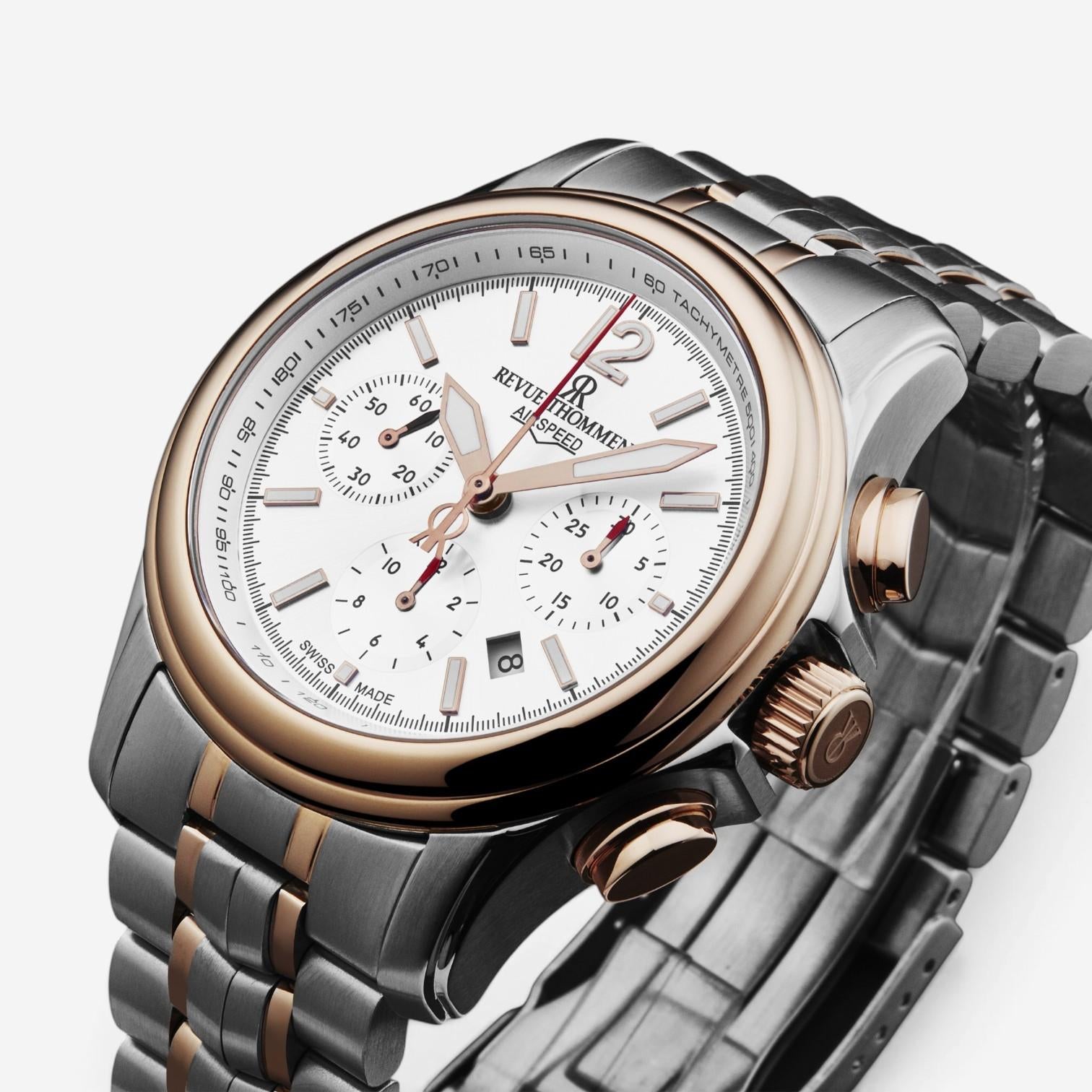Revue Thommen Airspeed Chronograph Stainless Steel Automatic Men's Watch 16041.6 — view 2