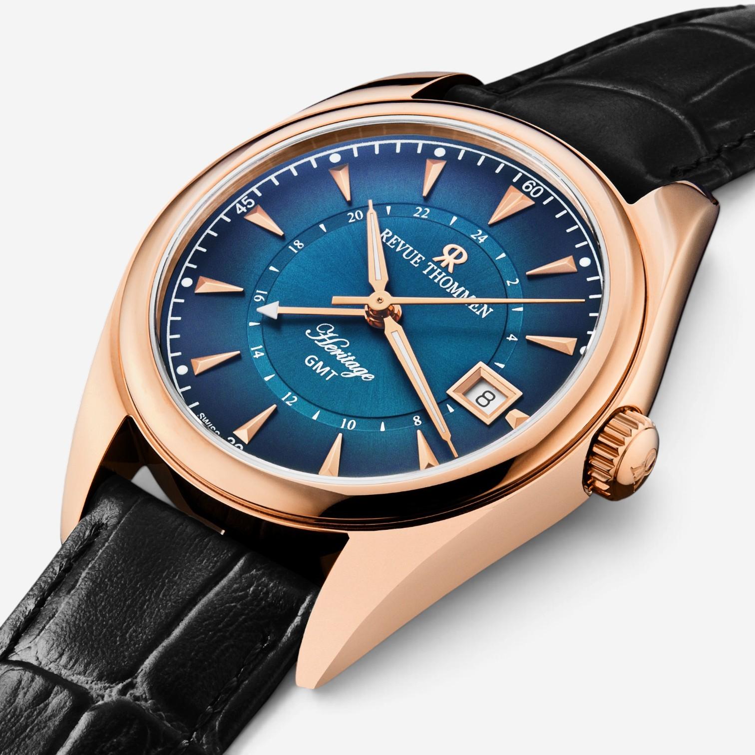 Revue Thommen Heritage GMT Stainless Steel Automatic Men's Watch 21010.2465 — view 2