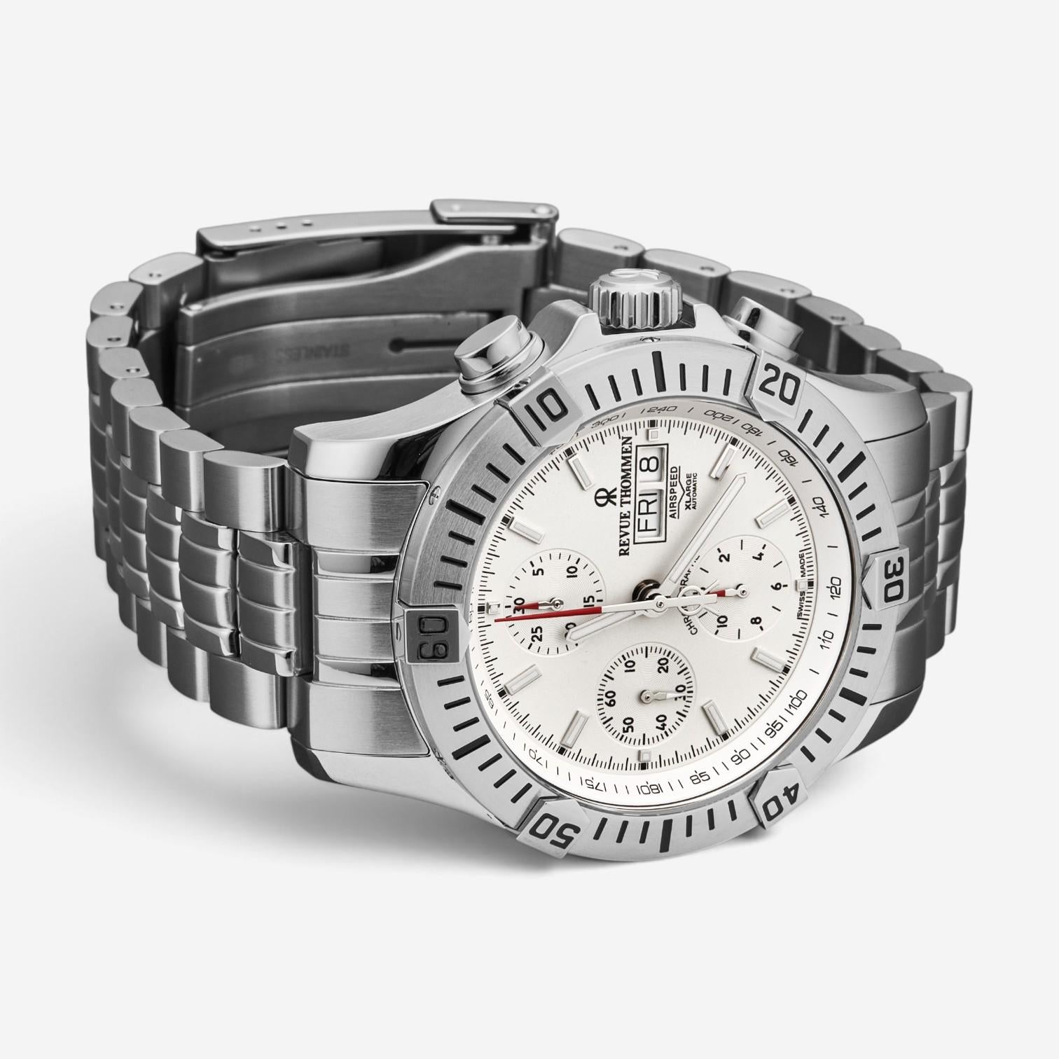 Revue Thommen Airspeed Chronograph Stainless Steel Automatic Men's Watch 16071.6 — view 2