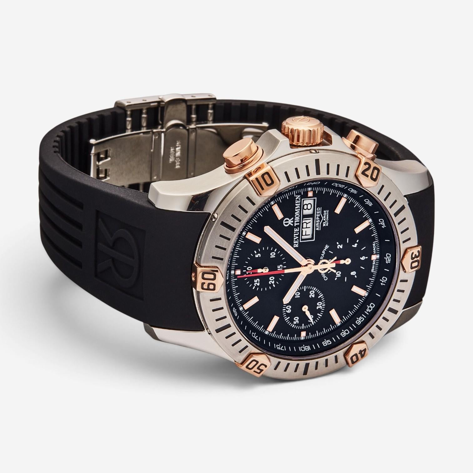 Revue Thommen Airspeed Chronograph Stainless Steel Automatic Men's Watch 16071.6 — view 2