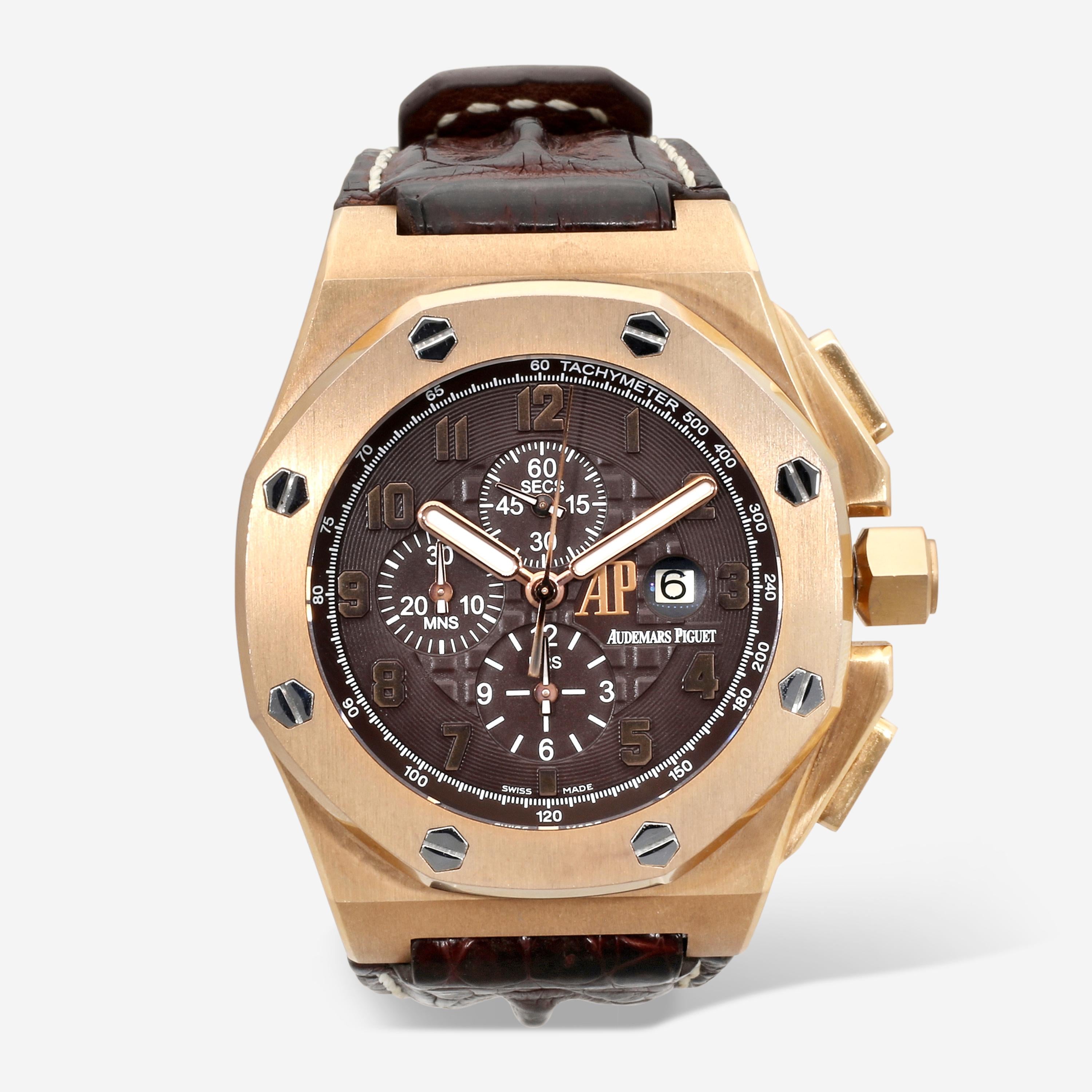Audemars Piguet Royal Oak Offshore "Arnold's All Star" 18K Rose Gold LE Automatic Men's Watch 26158