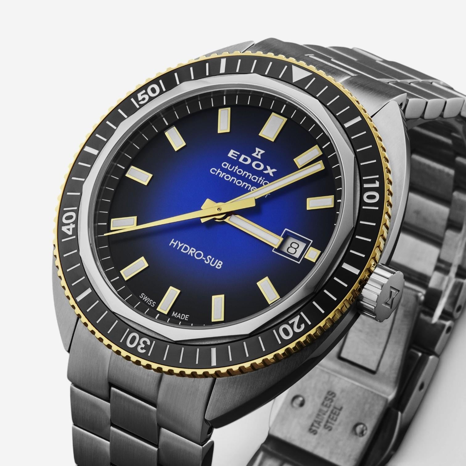 Edox Hydrosub Stainless Steel Automatic Men's Watch 80128-357JNM-BUDD — view 2