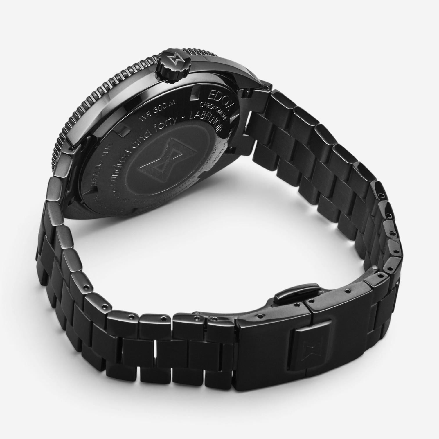 Edox Hydrosub Stainless Steel Automatic Men's Watch 80128-NLNM-NLN — view 3