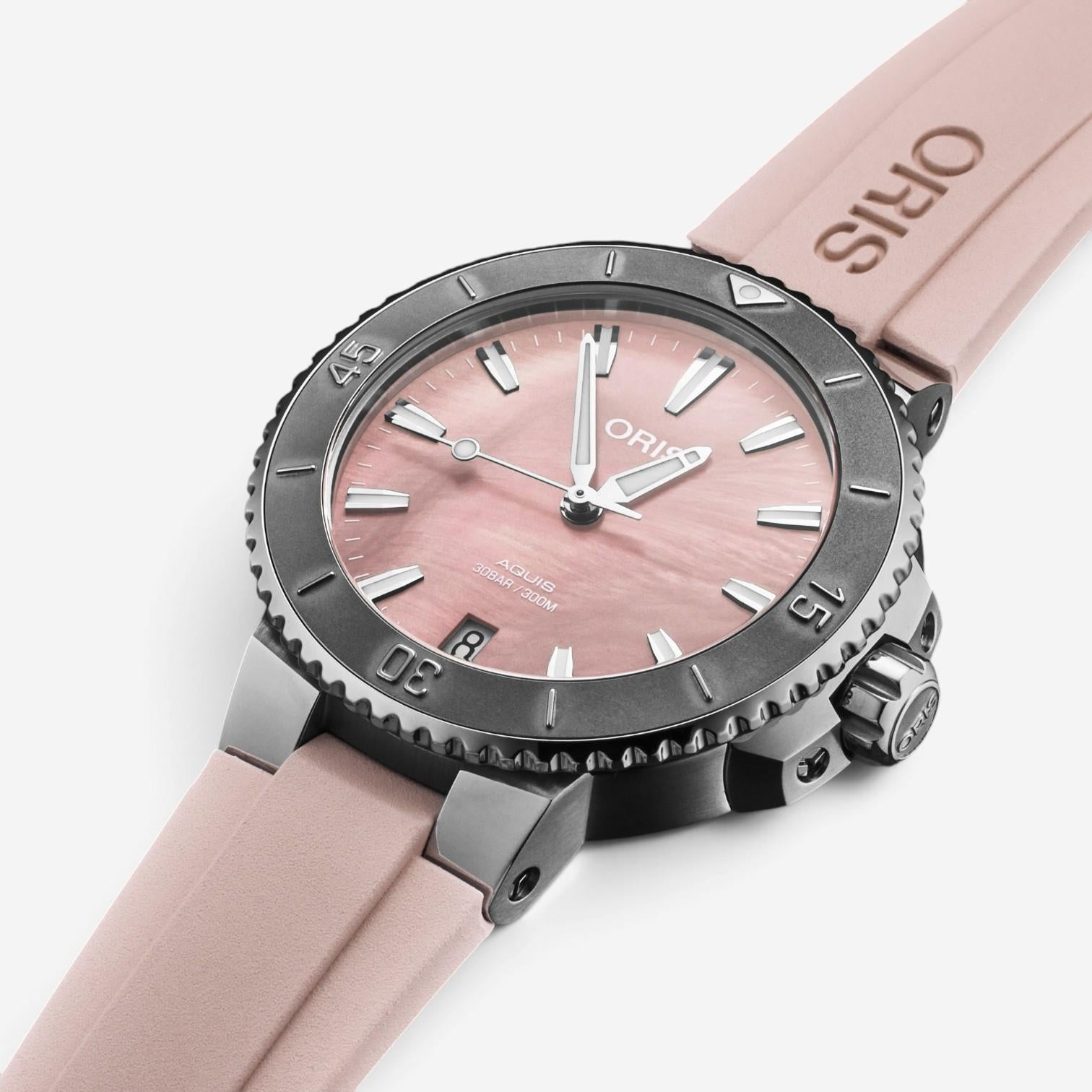 Oris Aquis Stainless Steel Automatic Ladies Watch 733-7770-4158-07-4-18-66FC — view 2