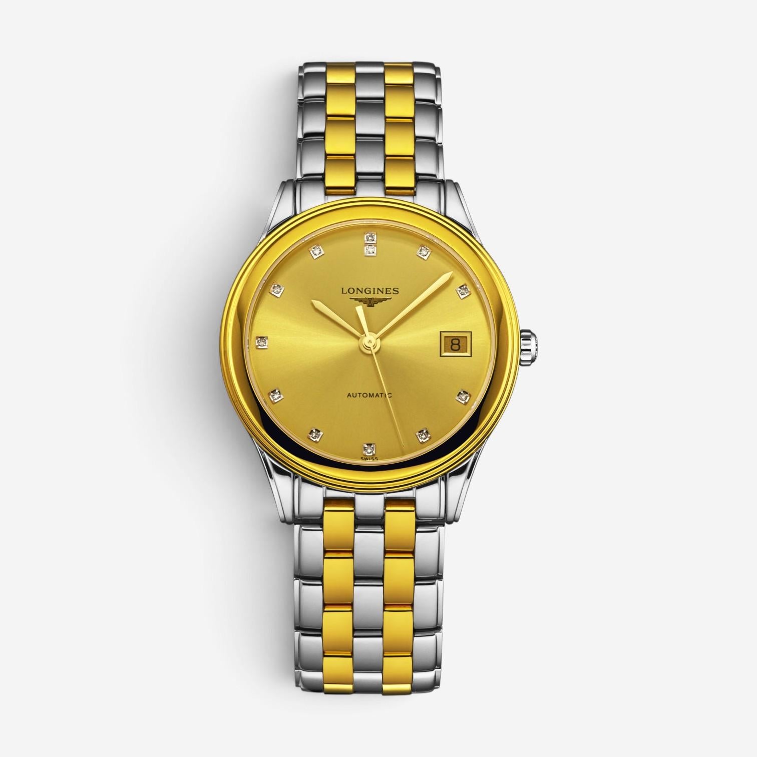 Longines Flagship Steel & 18K Yellow Gold PVD Automatic Men's Watch L4.774.3.37.7