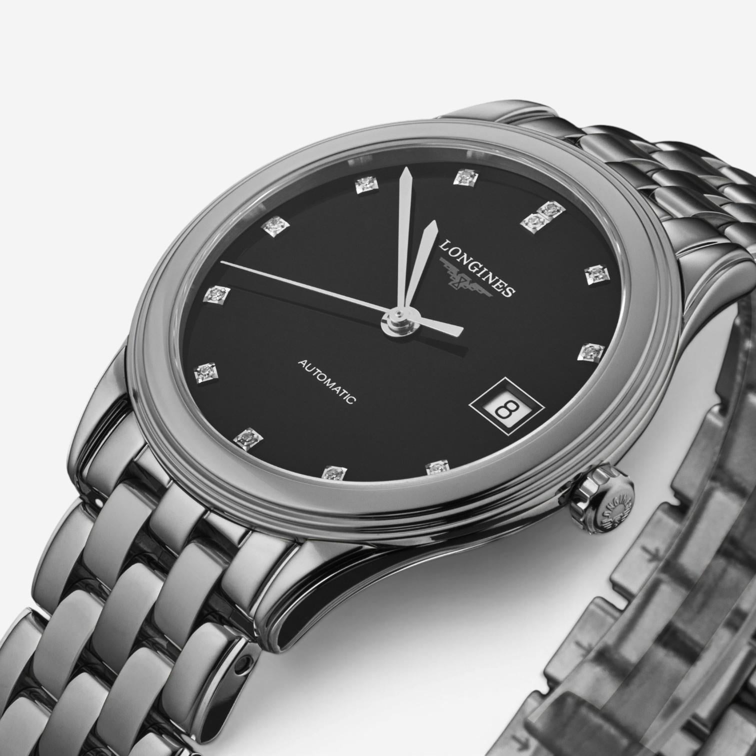Longines Flagship Diamond Stainless Steel Automatic Men's Watch L4.774.4.57.6 — view 2