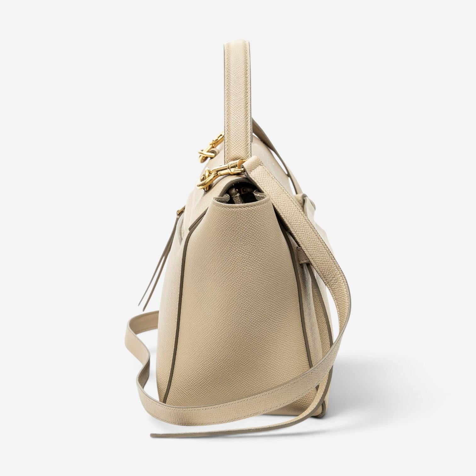 Celine Beige Calf Leather Micro Luggage Tote Bag ABD2249 — view 4