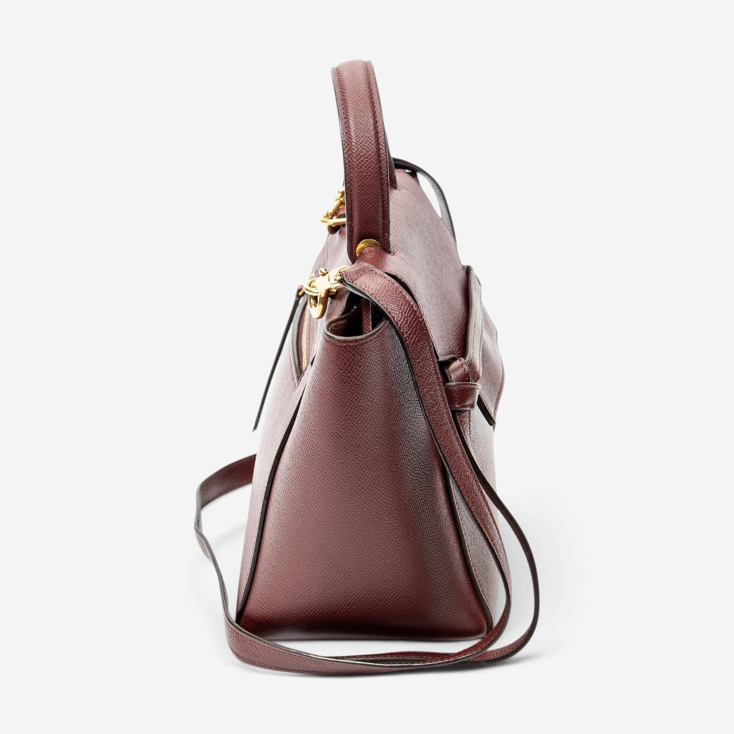 Celine Burgundy Calf Leather Micro Belt Bag ABD0577 — view 4