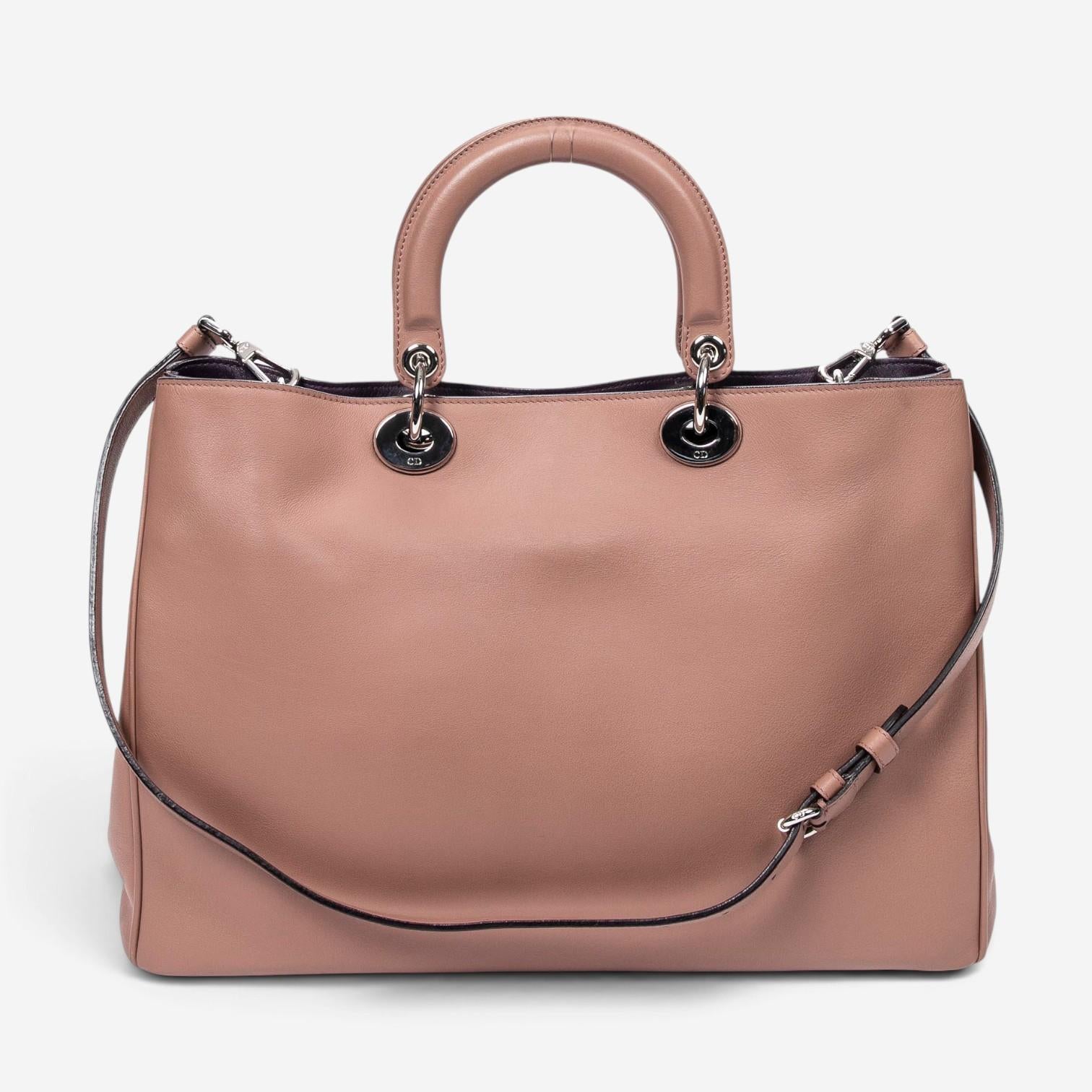 Dior Light Brown Calf Leather Large Shopper Tote AAW9482 — view 5