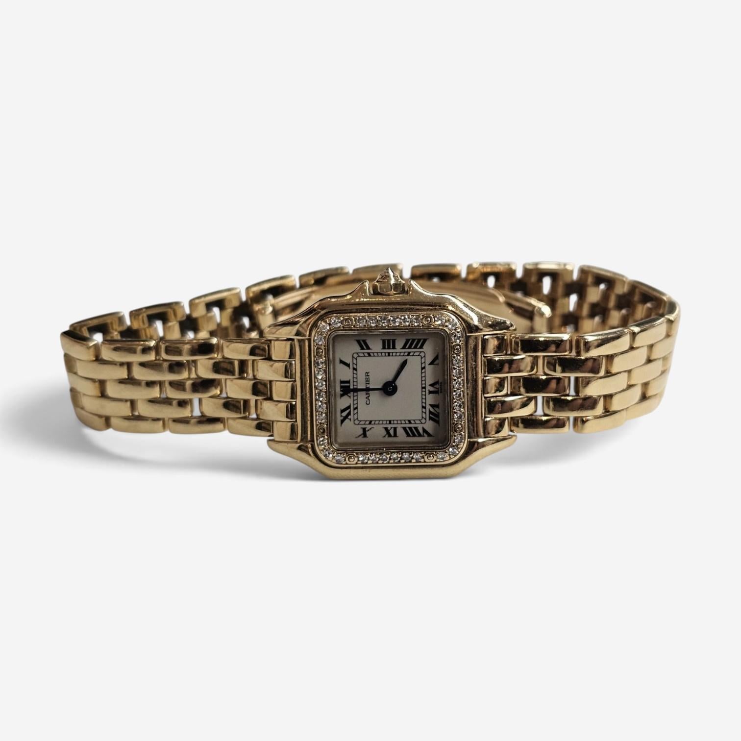 Cartier Panthere Classique et Figaro 18K Yellow Gold Quartz Ladies Watch WF3152B — view 2