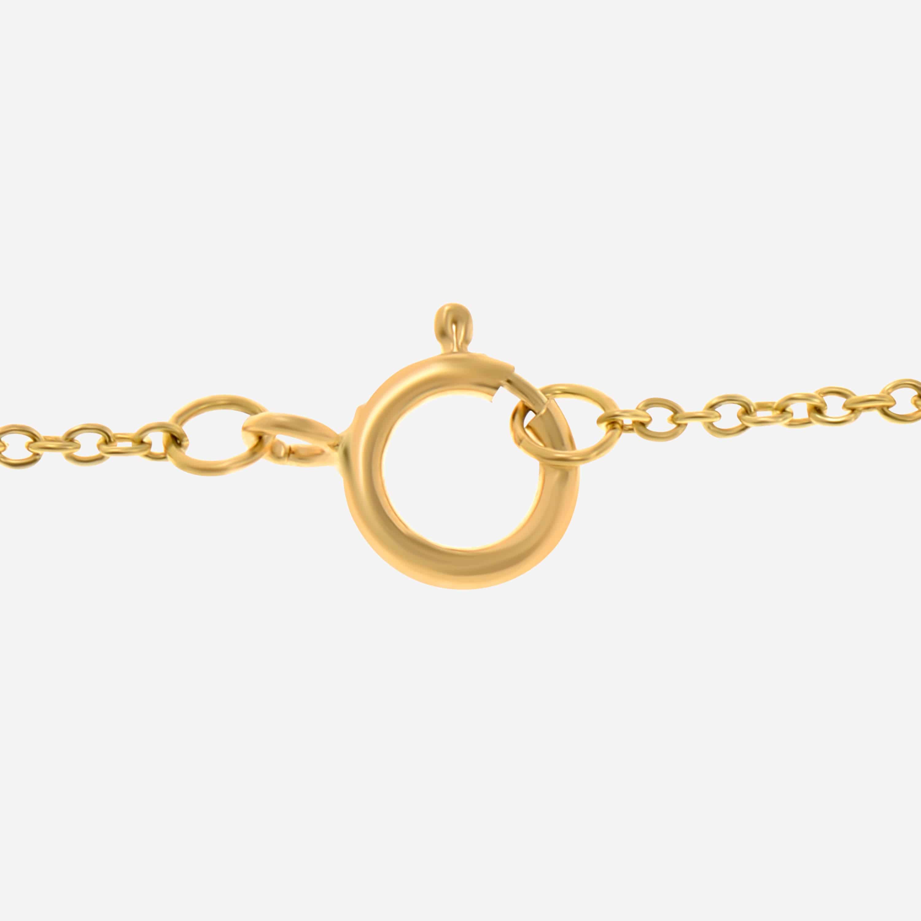 SuperOro 18K Yellow Gold, Multi Sapphire 4.50ct. tw. and Diamond Flower Pendant Necklace 107753 — view 3