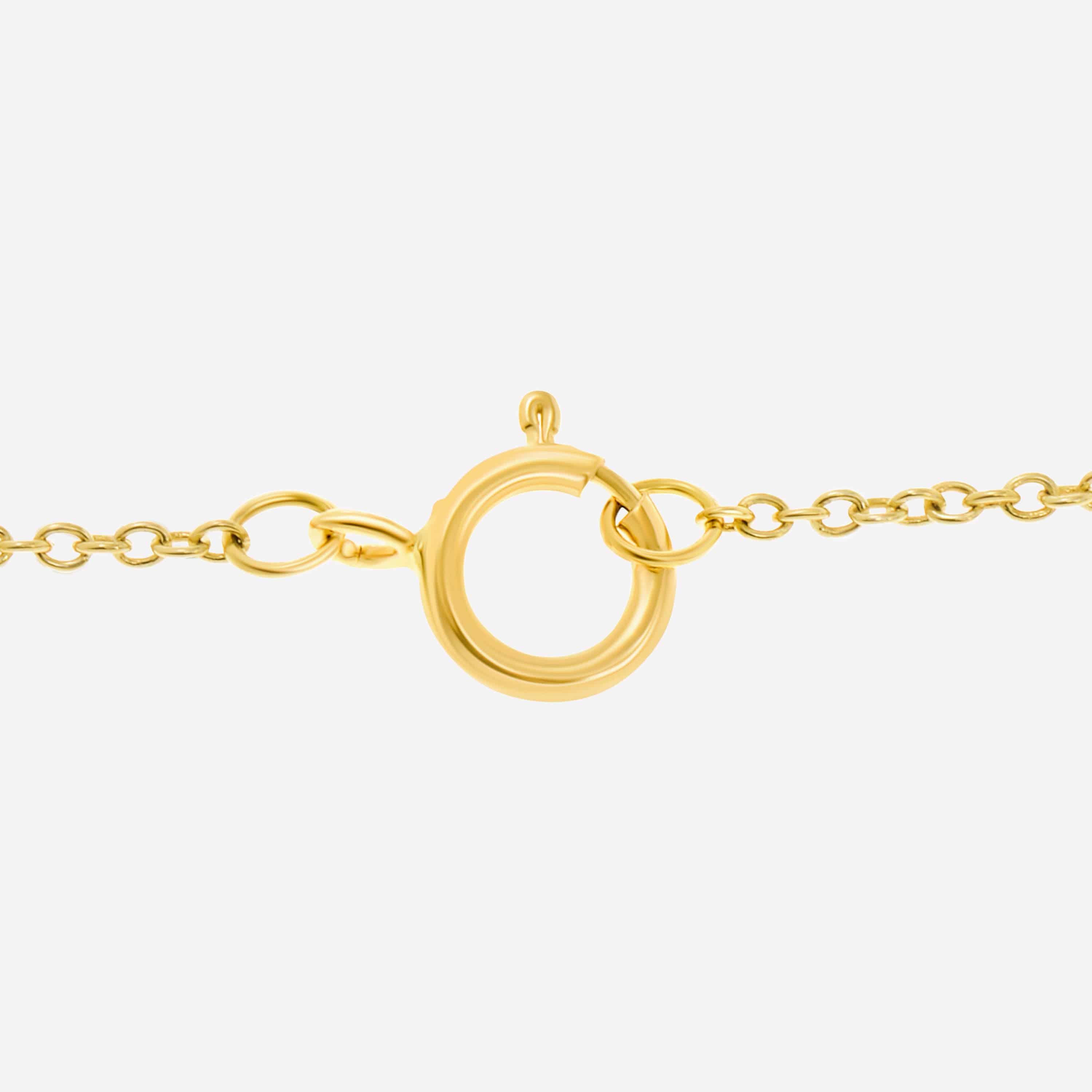 SuperOro 18K White Gold, Multi Sapphire 6.00ct. tw. Princess Necklace 63766 — view 4