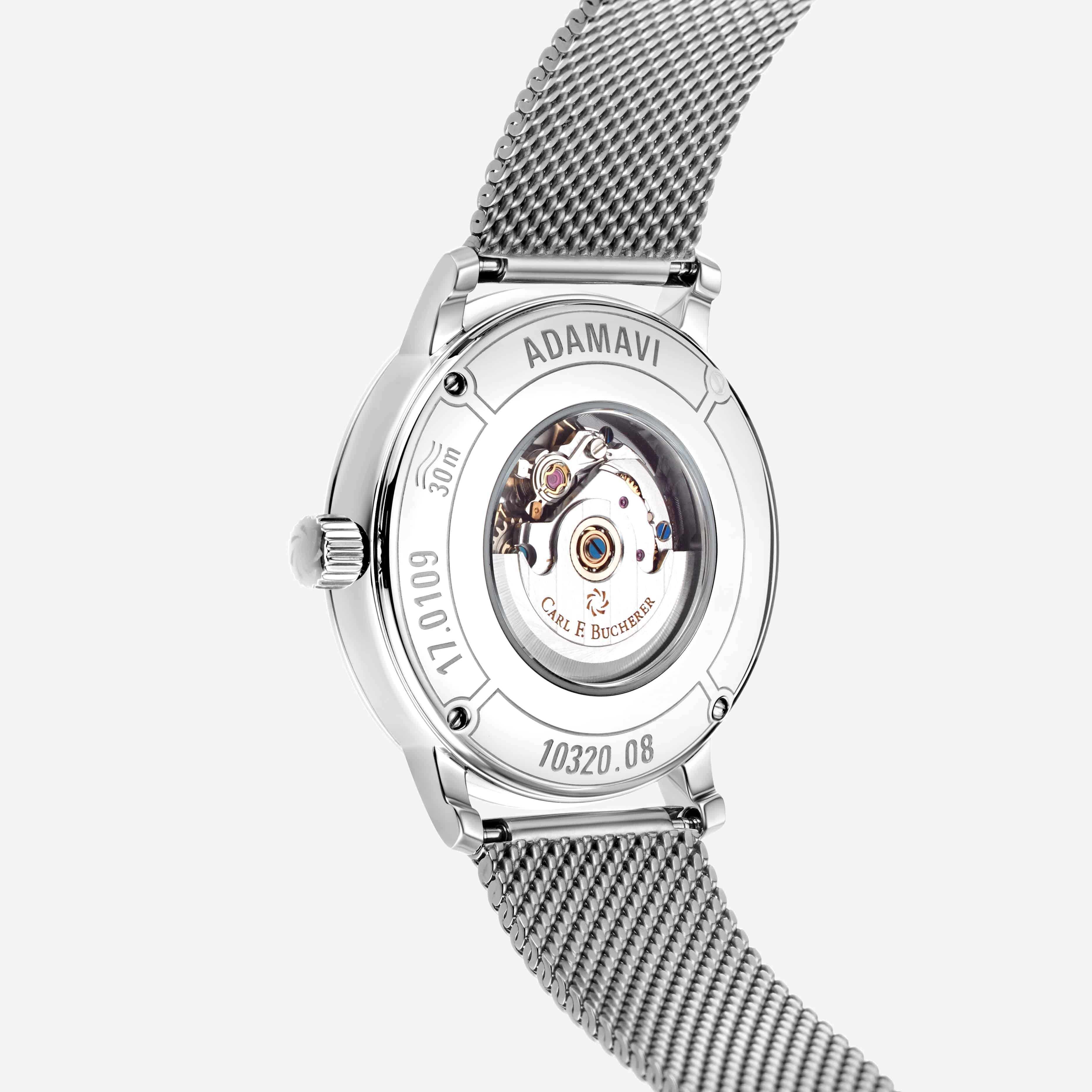 Carl F. Bucherer Adamavi Date Diamond Stainless Steel Women's Automatic Watch 00.10320.08.17.21 — view 3