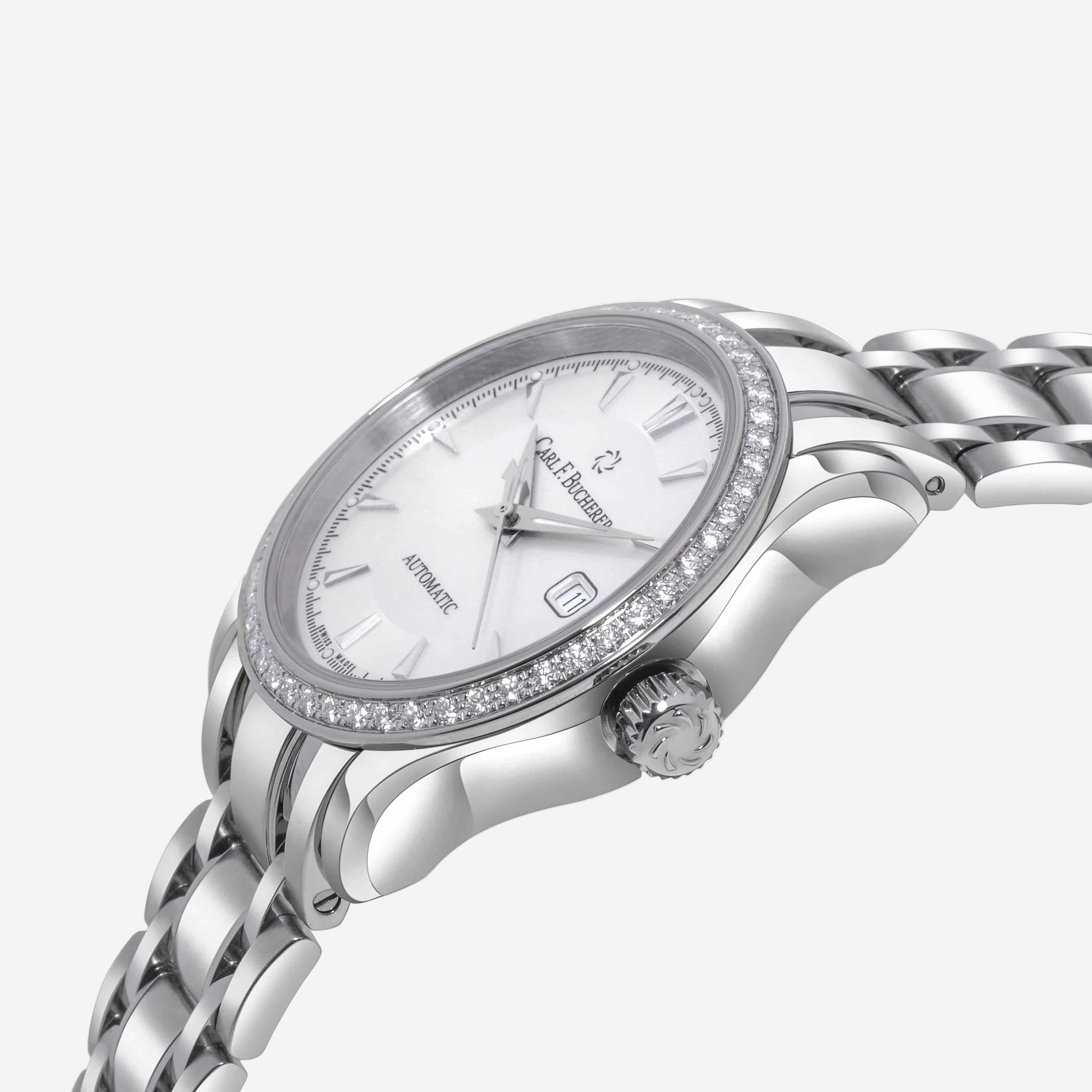 Carl F. Bucherer Diamond Manero Autodate 30mm Diamond Automatic Ladies Watch 00.10911.08.13.31 — view 3