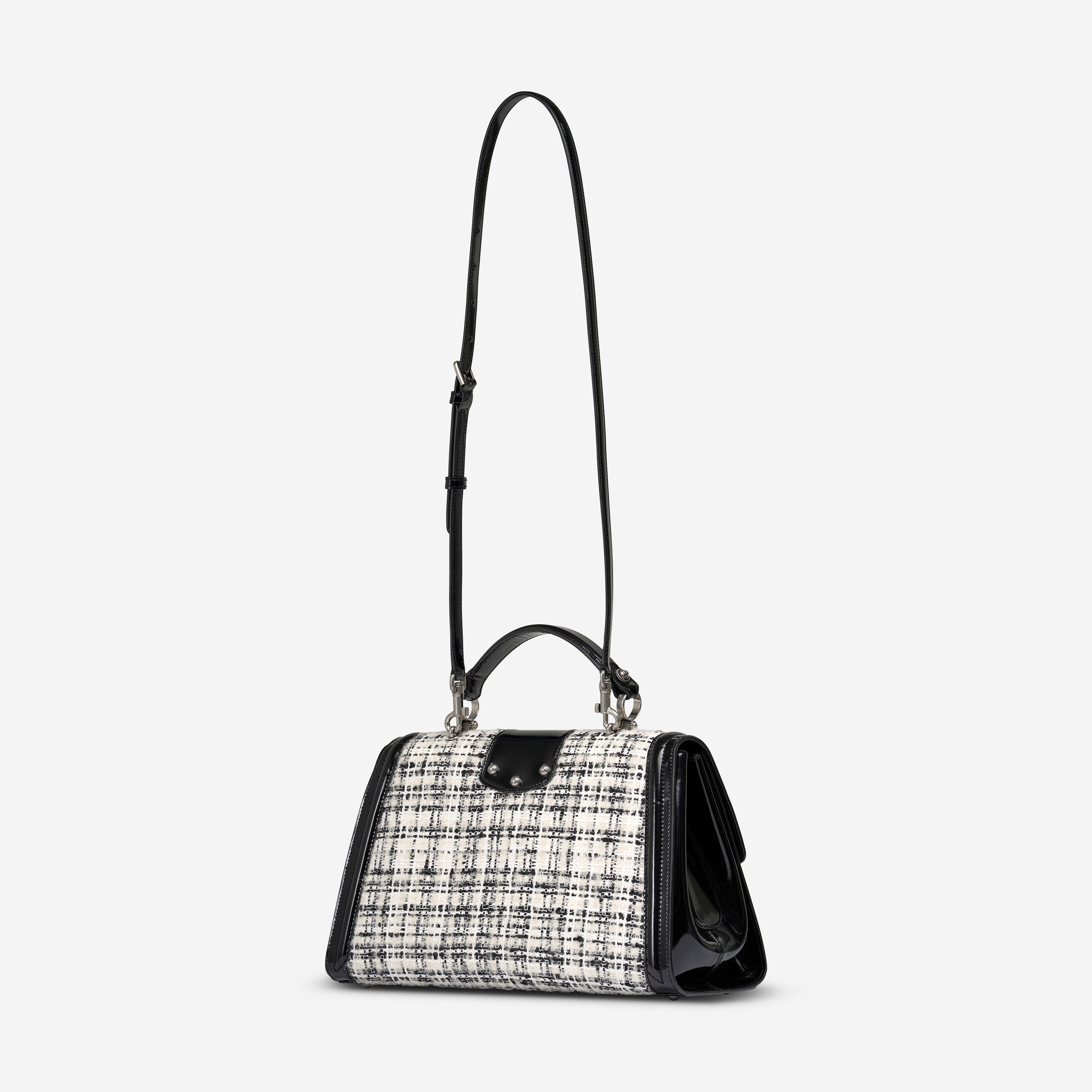 Dolce & Gabbana Black Patent Leather Shoulder Bag Bb6747Aw04489697 — view 2