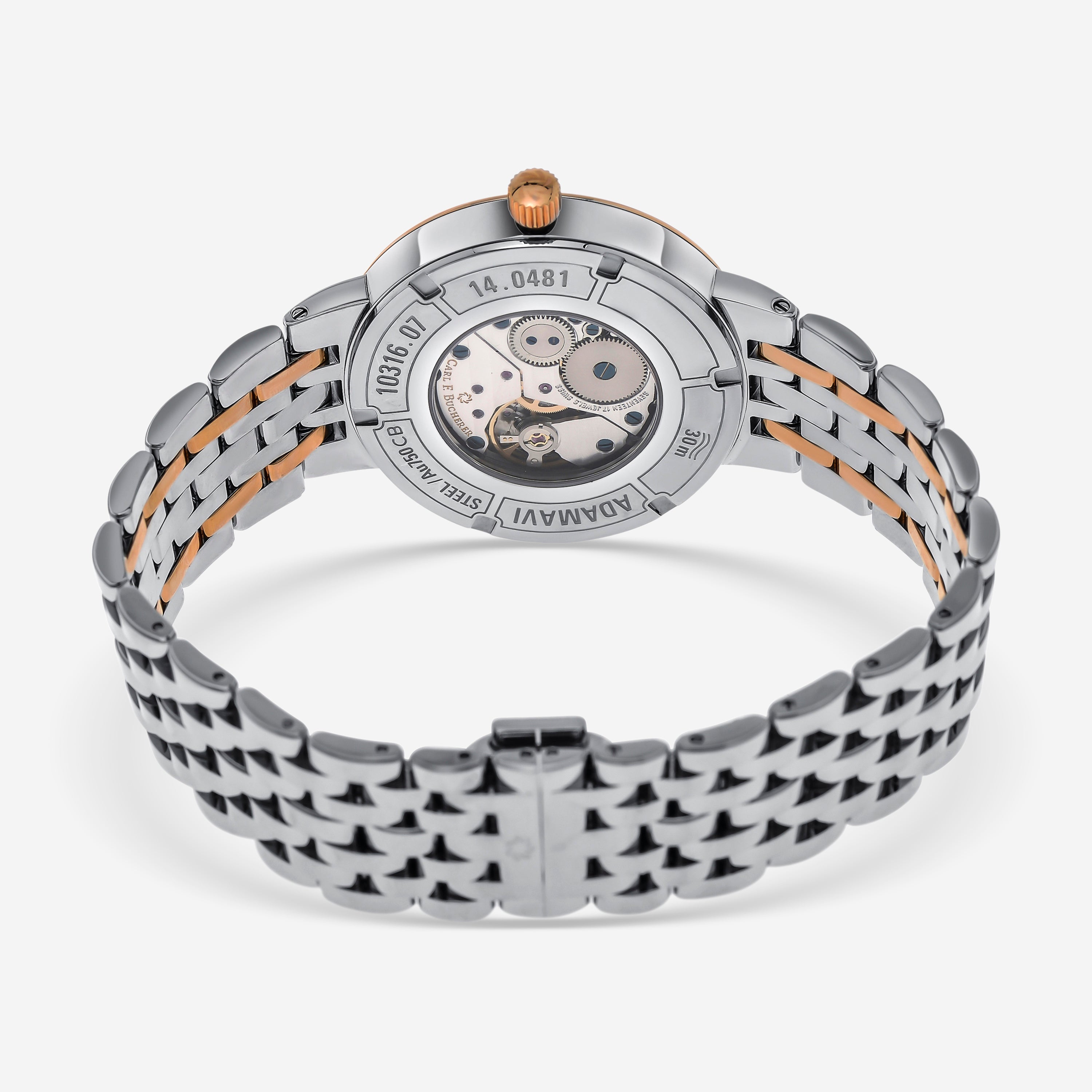 Carl F. Bucherer Adamavi 18K Rose Gold & Stainless Steel Manual Wind Men's Watch 00.10316.07.36.21 — view 4
