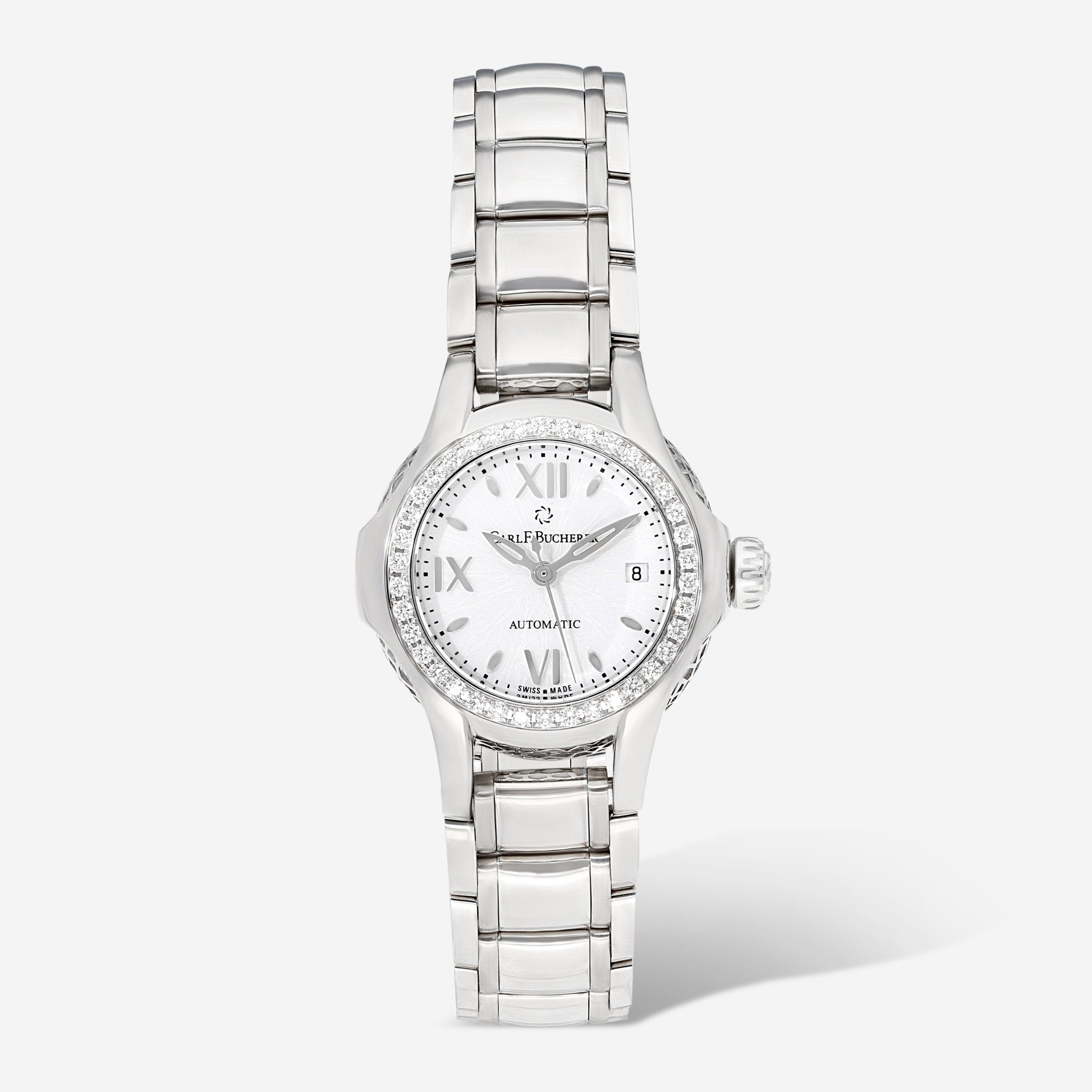 Carl F. Bucherer Pathos Queen Stainless Steel Diamond Automatic Ladies Watch 00.10551.08.25.31