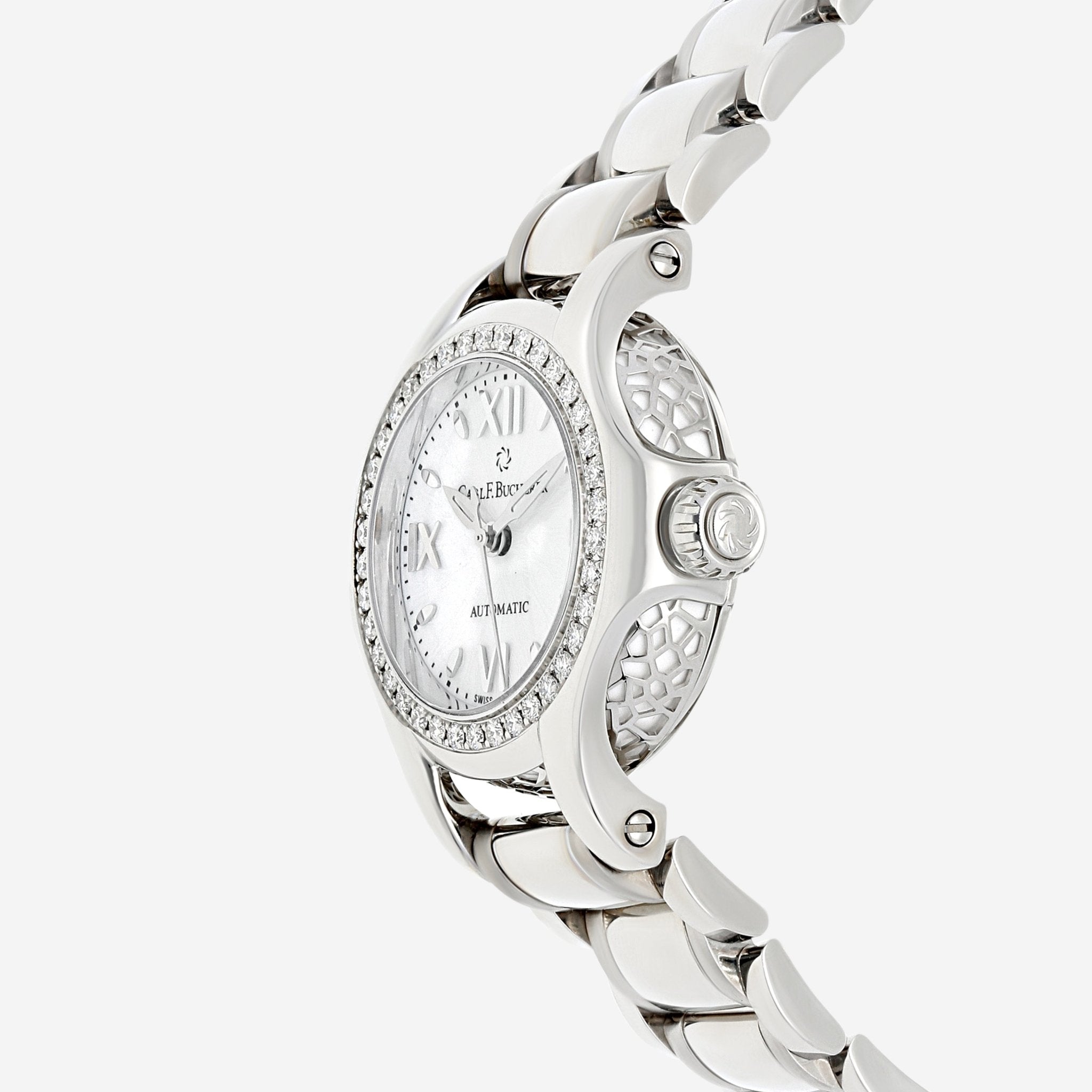 Carl F. Bucherer Pathos Queen Stainless Steel Diamond Automatic Ladies Watch 00.10551.08.25.31 — view 2
