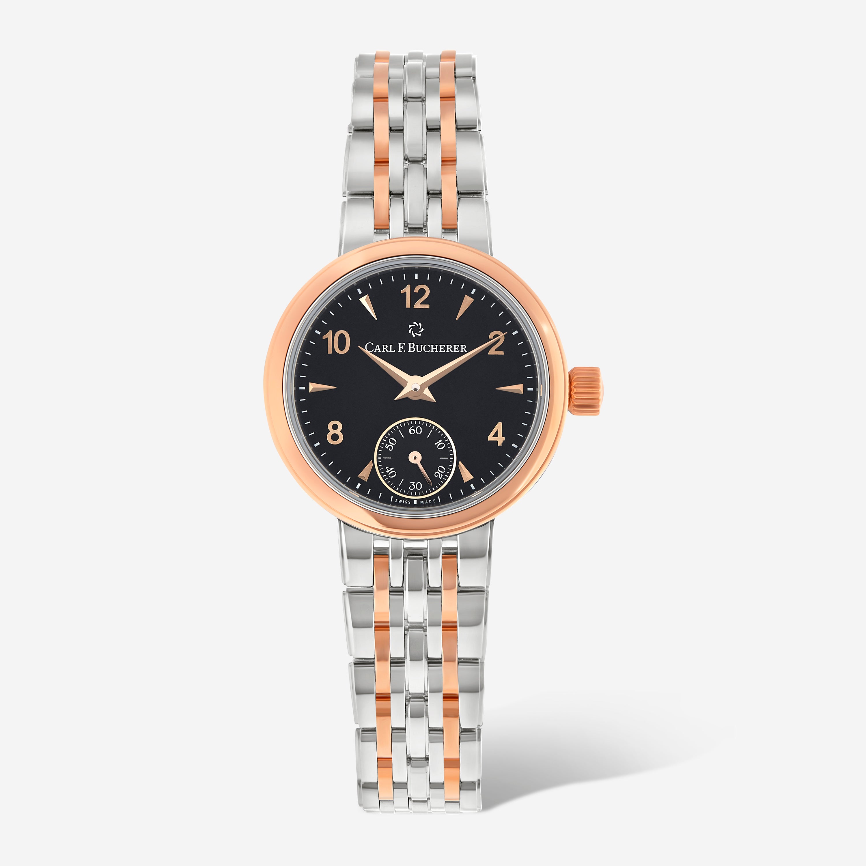 Carl F. Bucherer Adamavi 18K Rose Gold & Stainless Steel Manual Wind Ladies Watch 00.10317.07.36.21